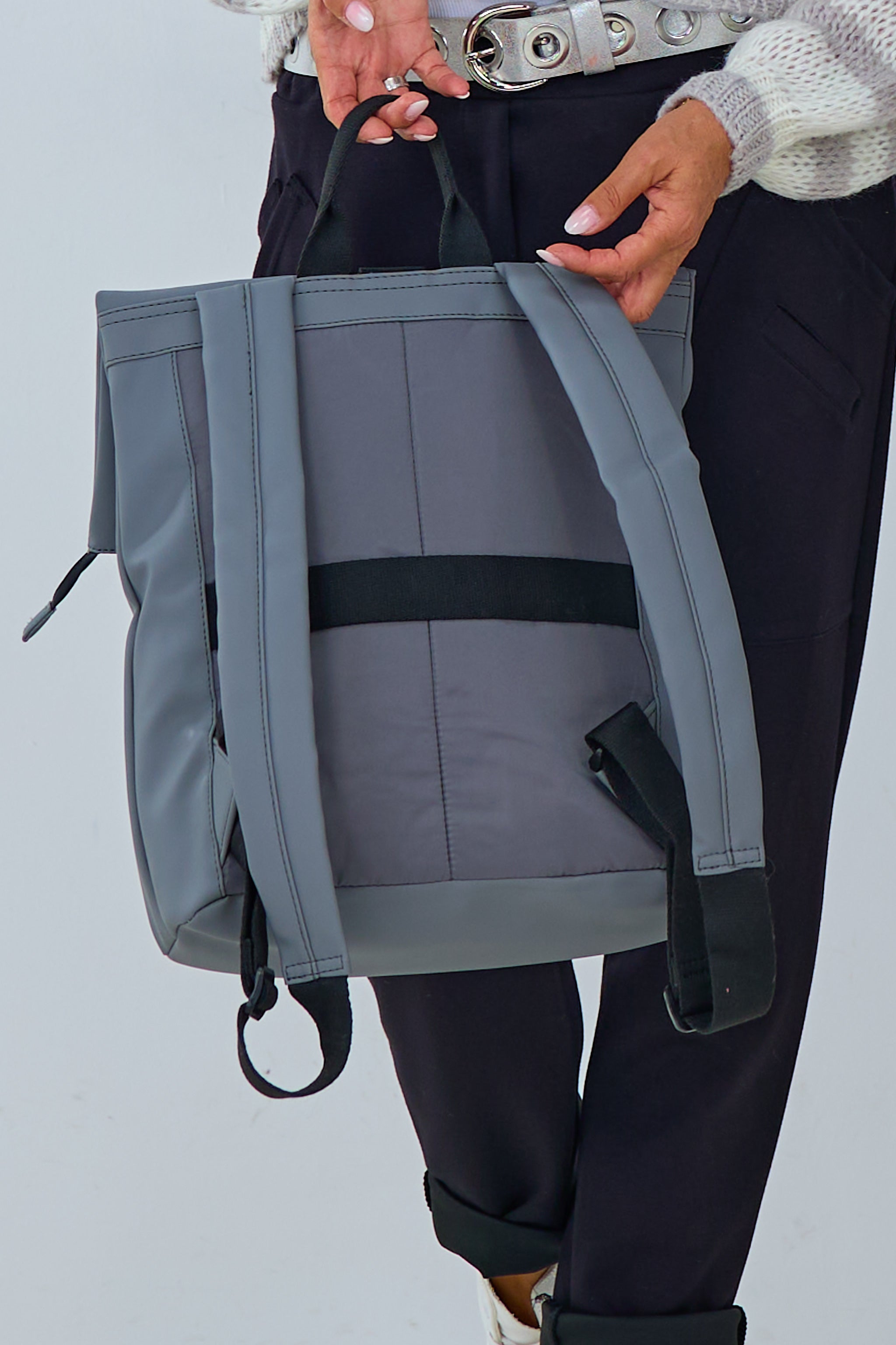 Sportlicher, wasserabweisender Rucksack, grau-schwarz von Trends & Lifestyle