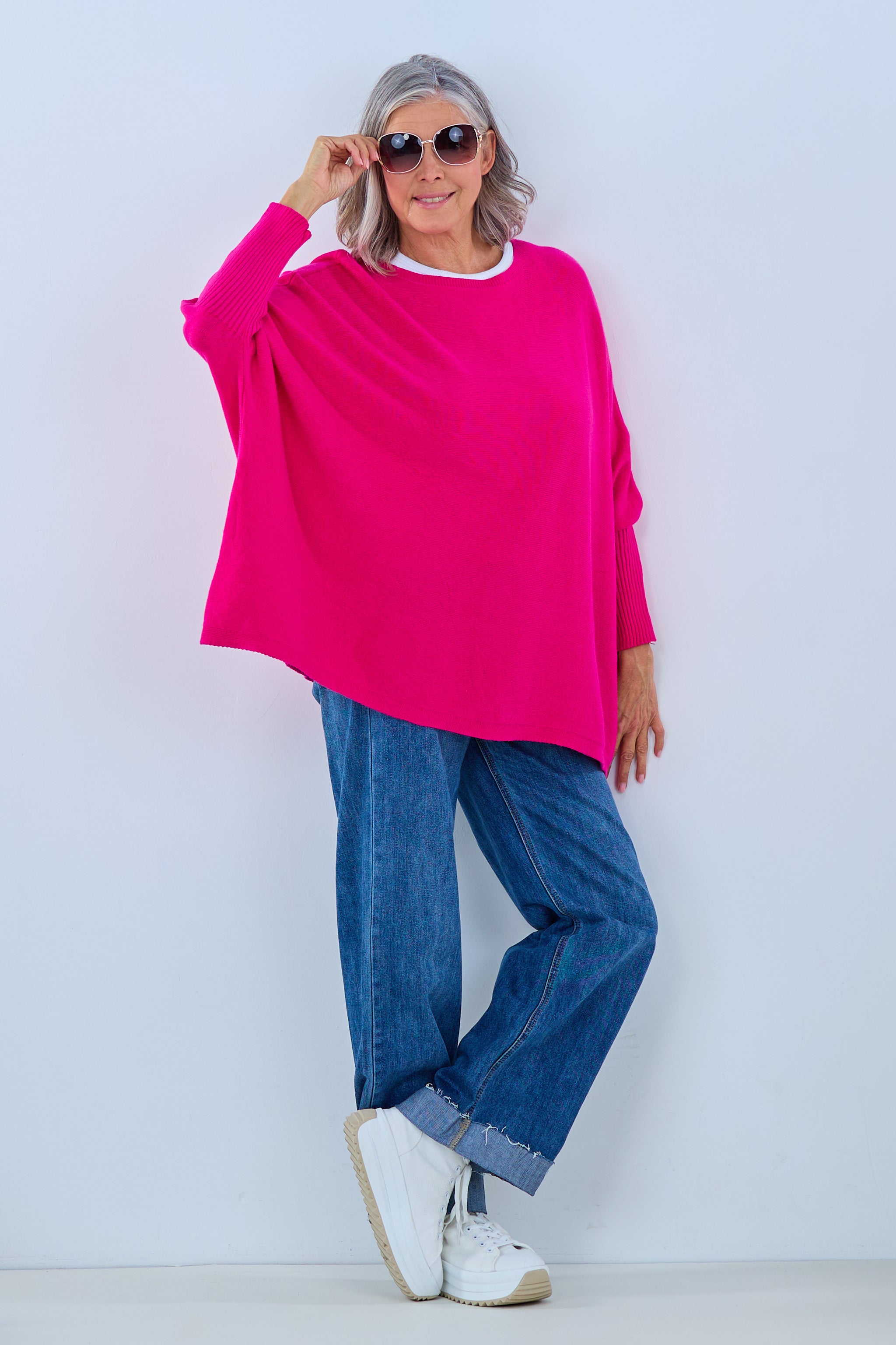 Pulli mit Fledermausärmeln, pink von Trends & Lifestyle