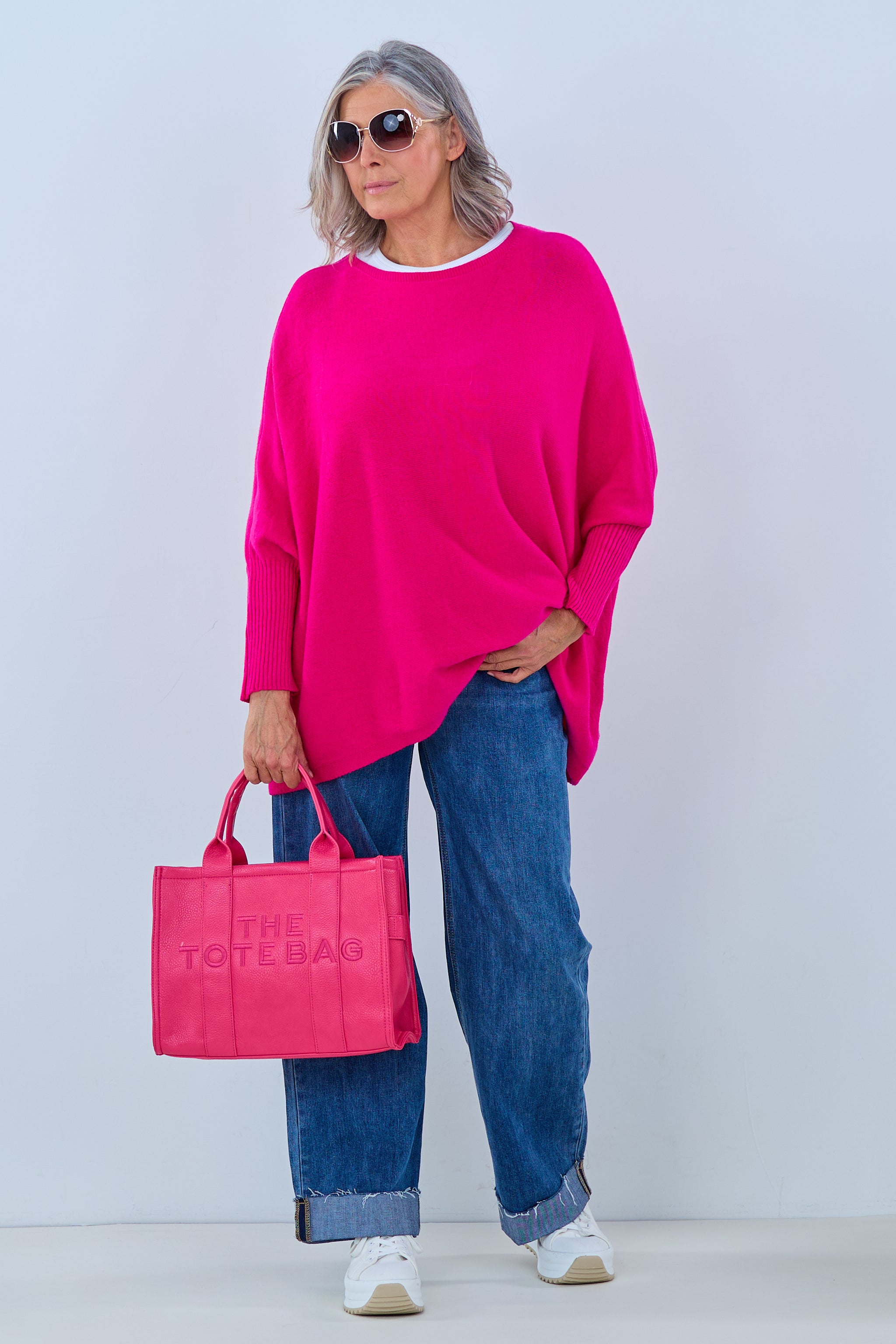 Pulli mit Fledermausärmeln, pink von Trends & Lifestyle