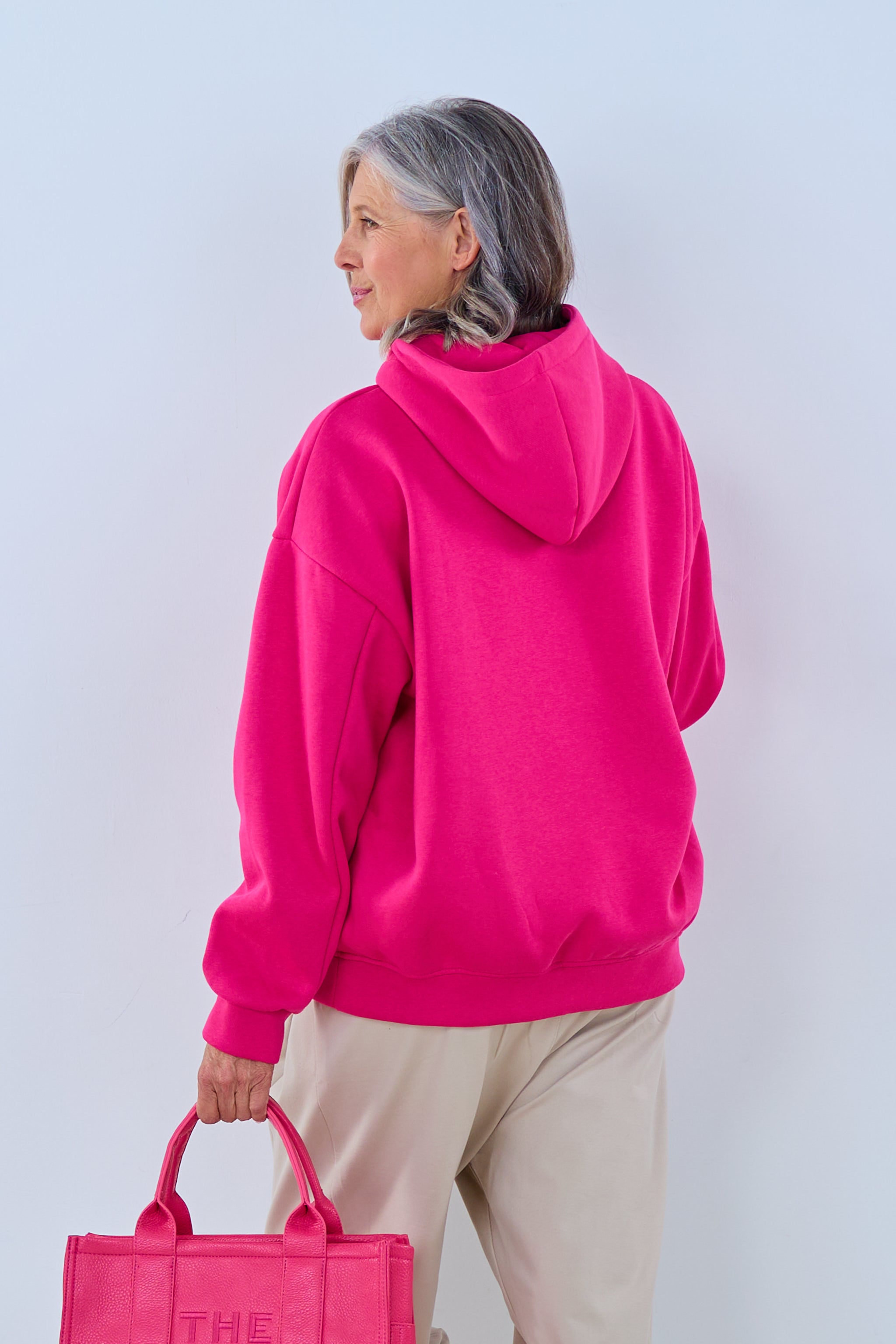 Hoodie "&", pink von Trends & Lifestyle