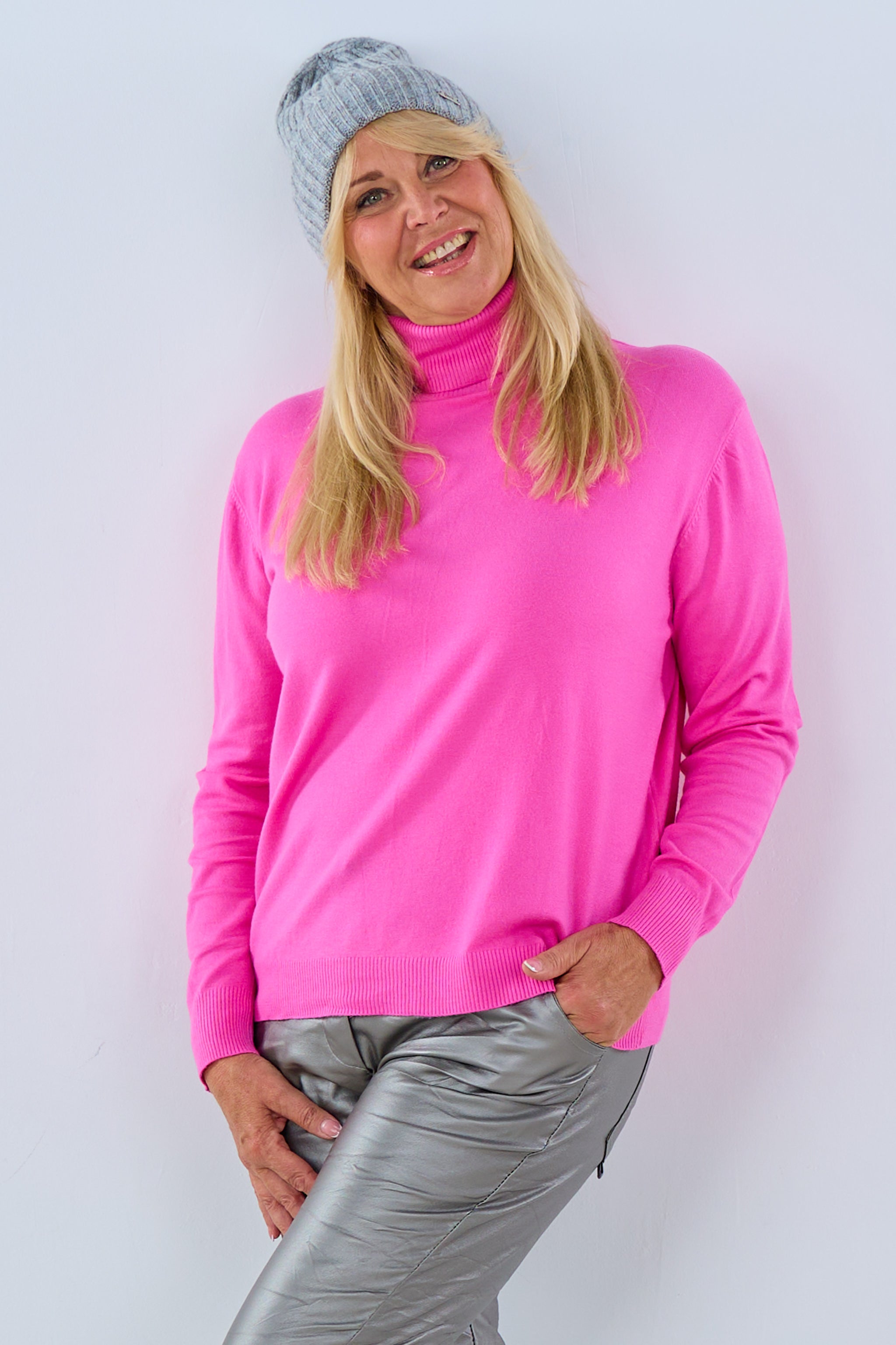 Rollkragen Pulli "Senora", pink von Trends & Lifestyle