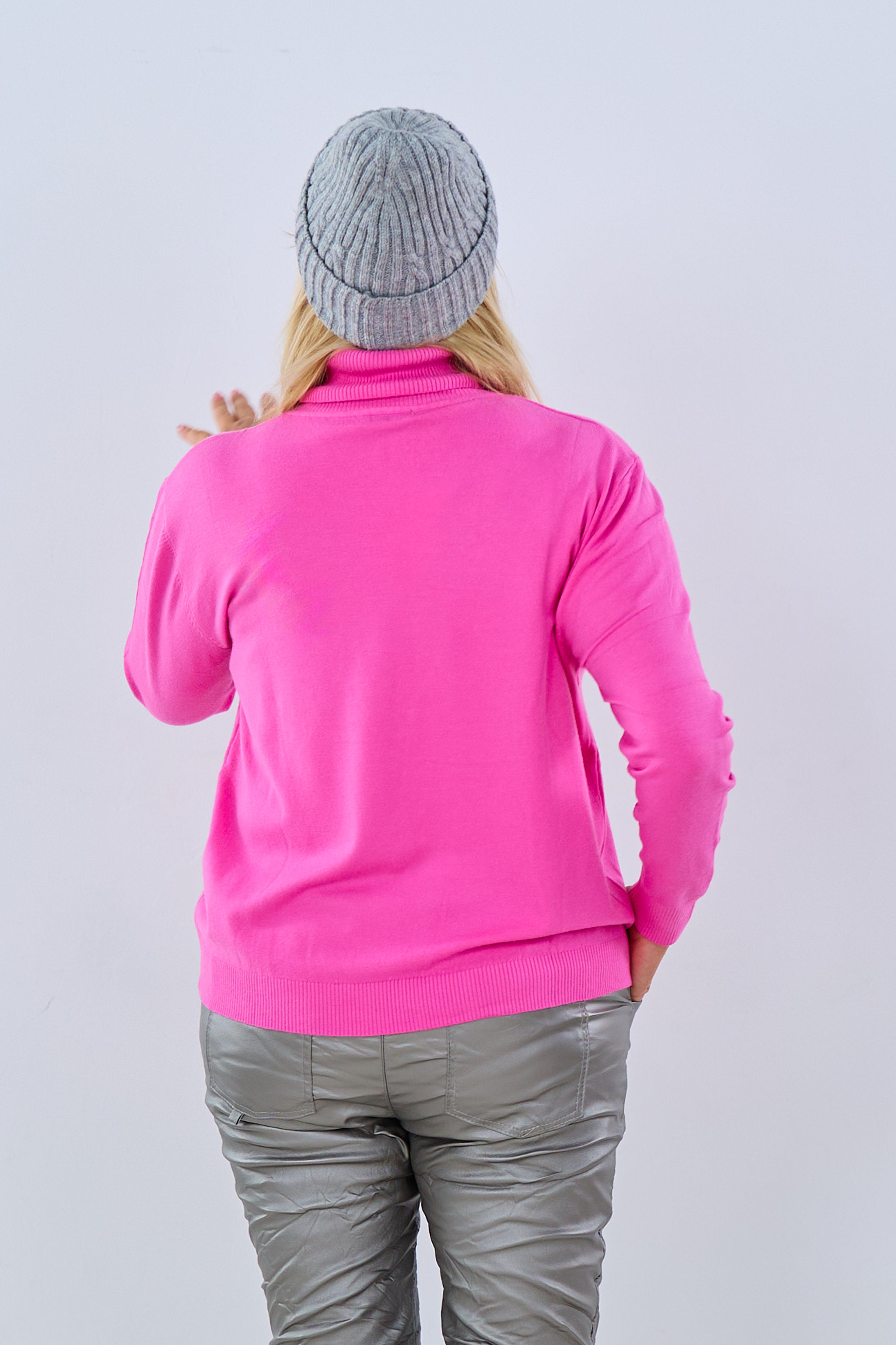 Rollkragen Pulli "Senora", pink von Trends & Lifestyle