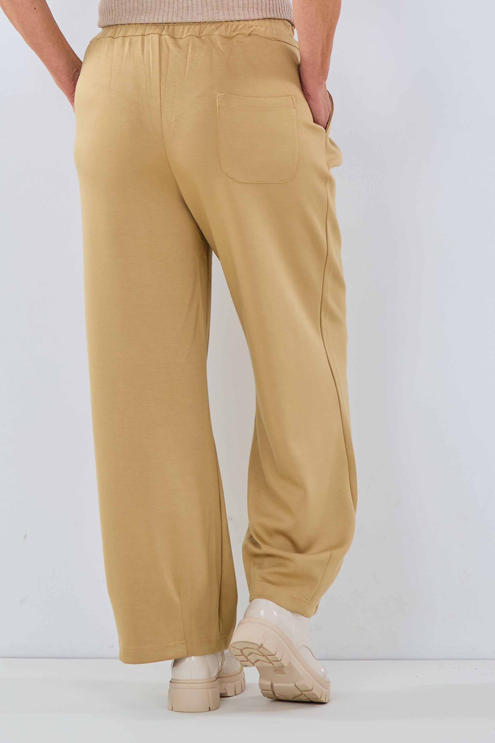 Weiche Hose mit Zahlen-Bordüre, camel von Trends & Lifestyle