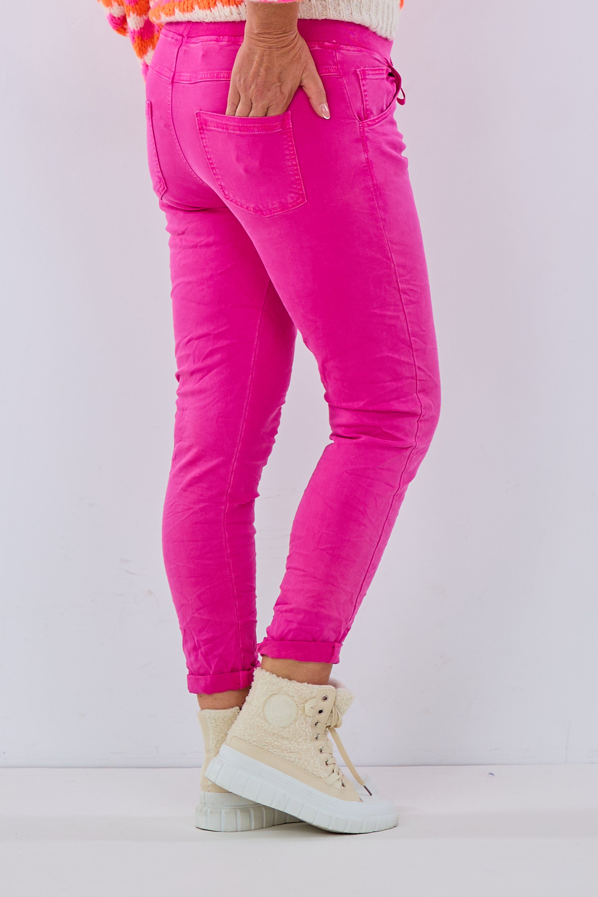 Jeans-Stretch-Hose, pink von Trends & Lifestyle