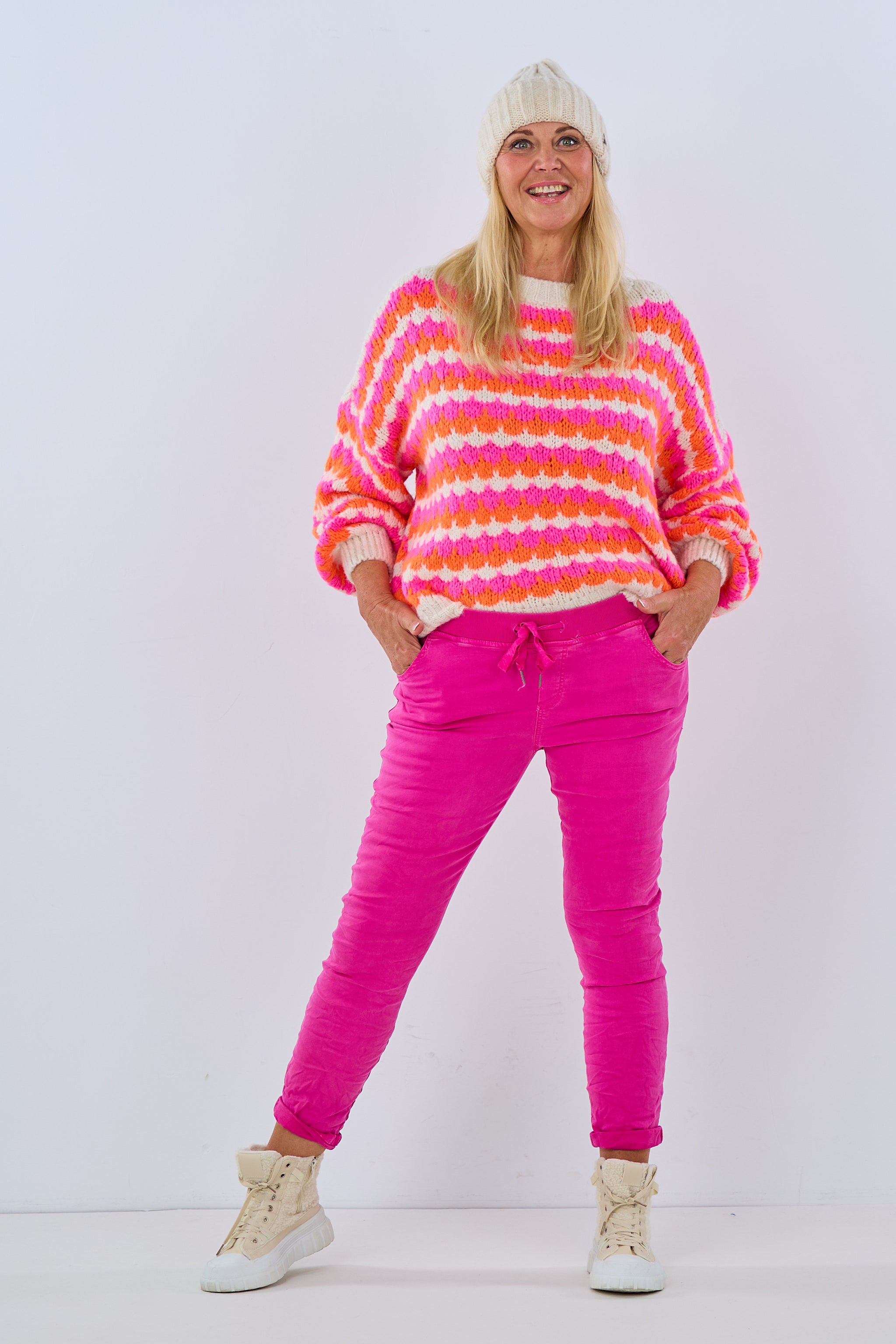 Jeans-Stretch-Hose, pink von Trends & Lifestyle