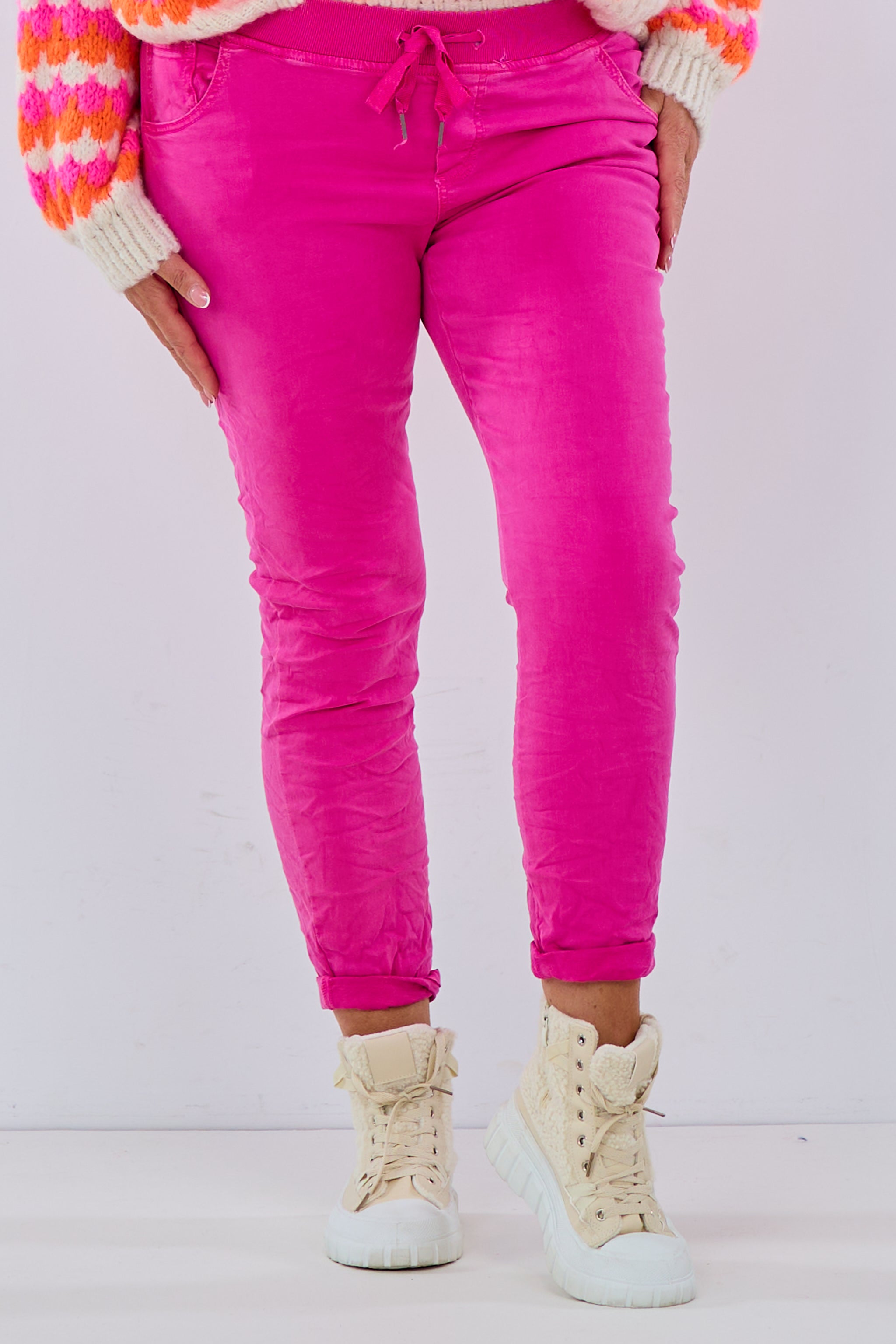 Jeans-Stretch-Hose, pink von Trends & Lifestyle