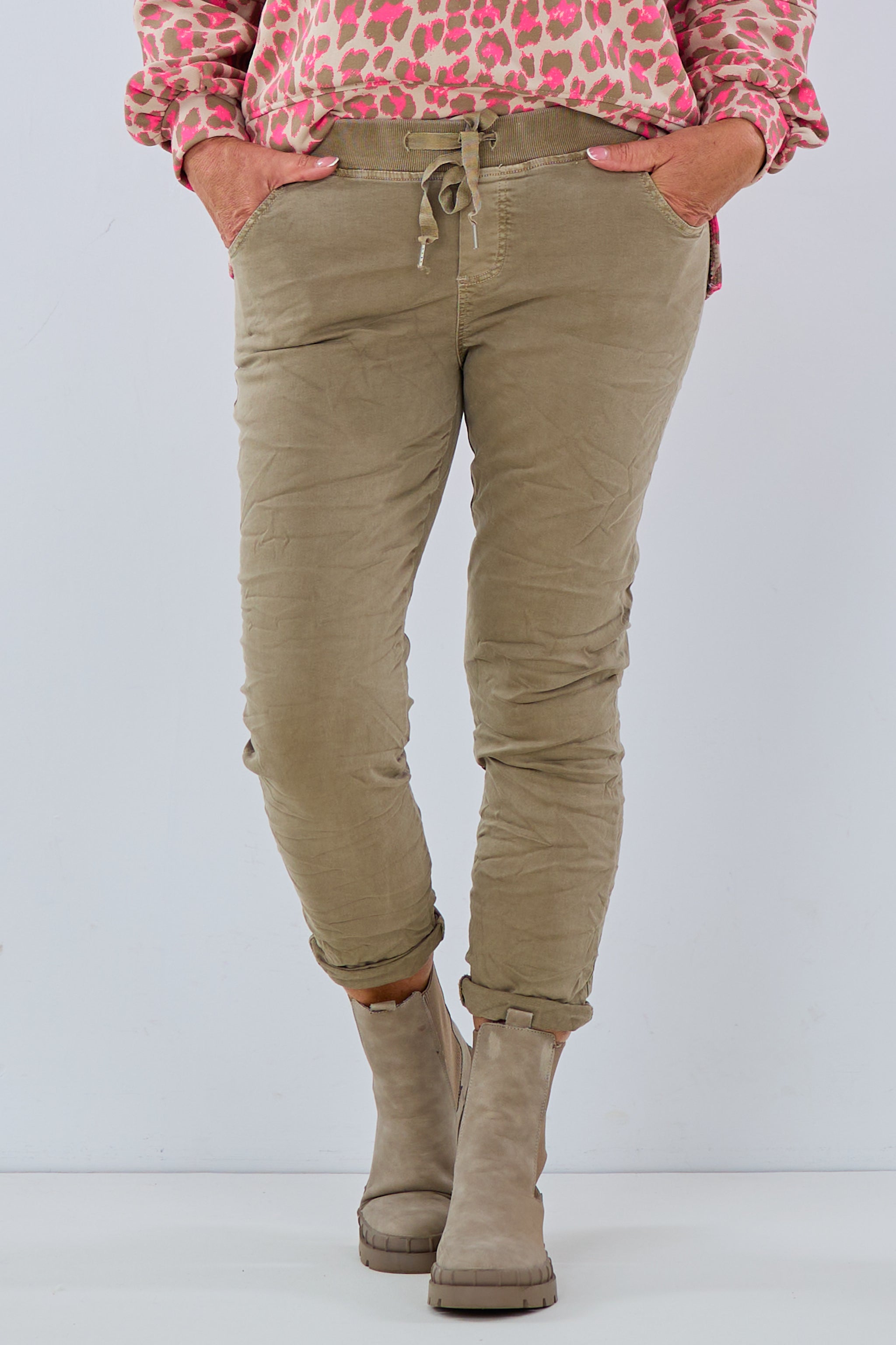 Jeans-Stretch-Hose, taupe von Trends & Lifestyle