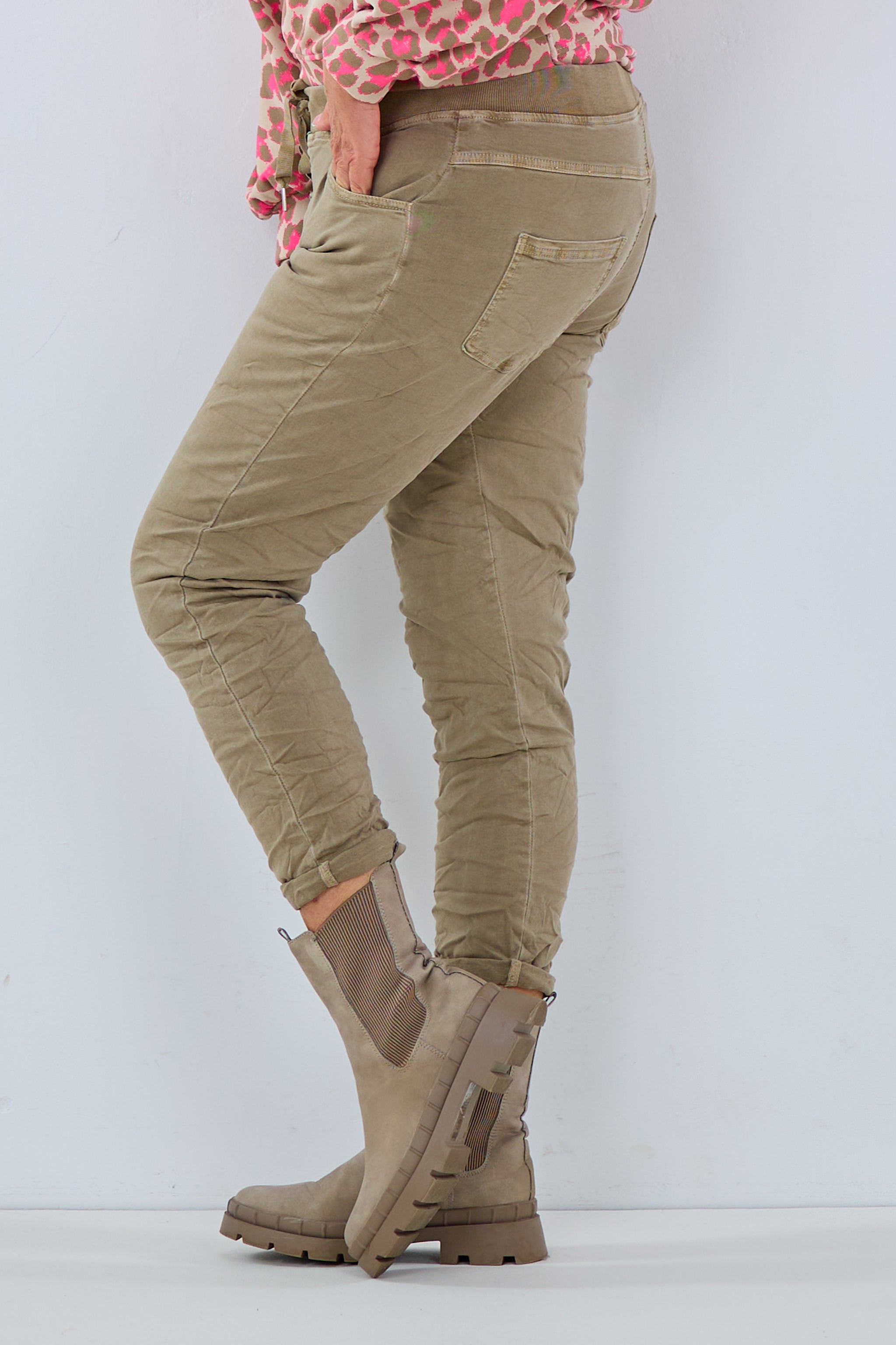 Jeans-Stretch-Hose, taupe von Trends & Lifestyle