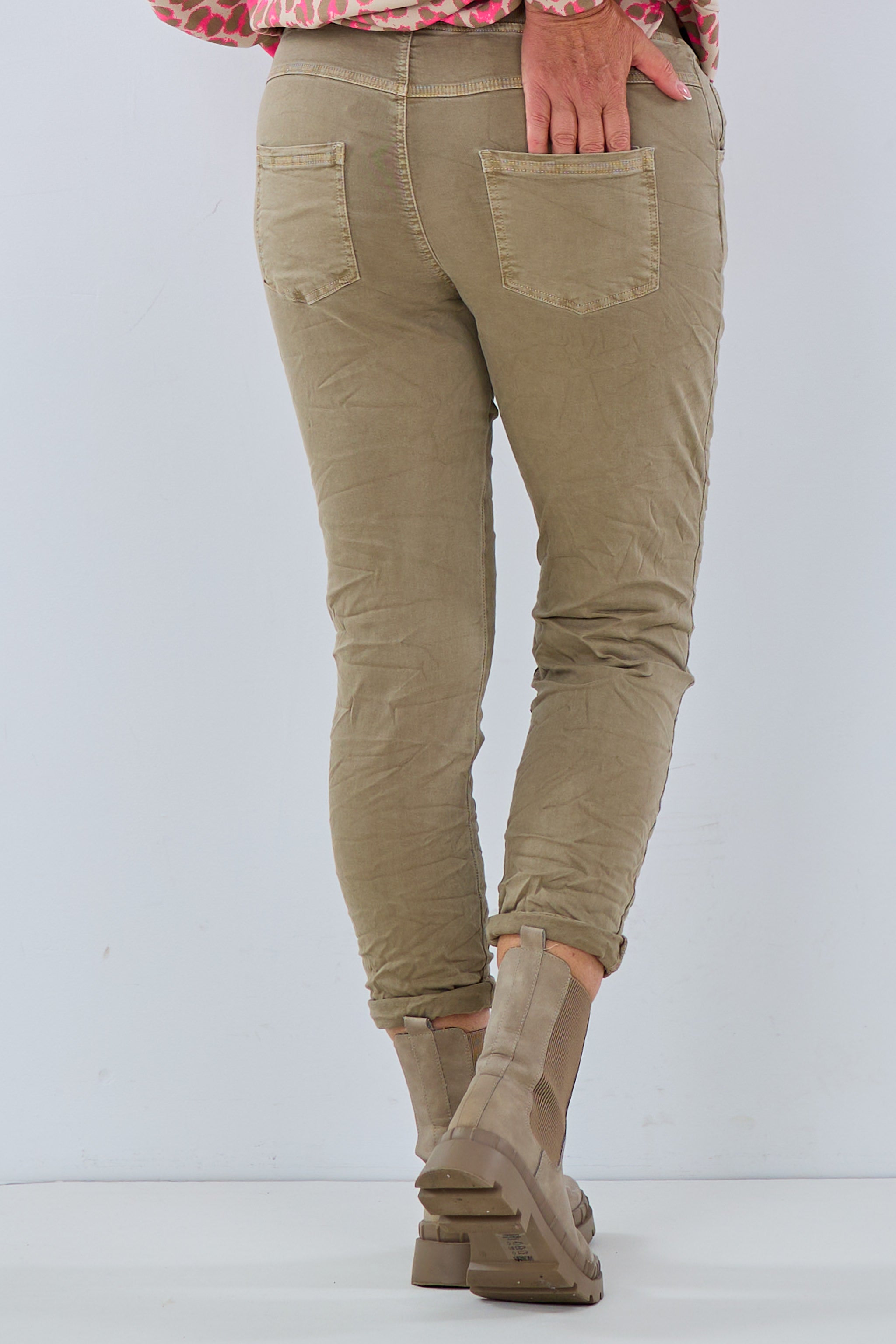 Jeans-Stretch-Hose, taupe von Trends & Lifestyle