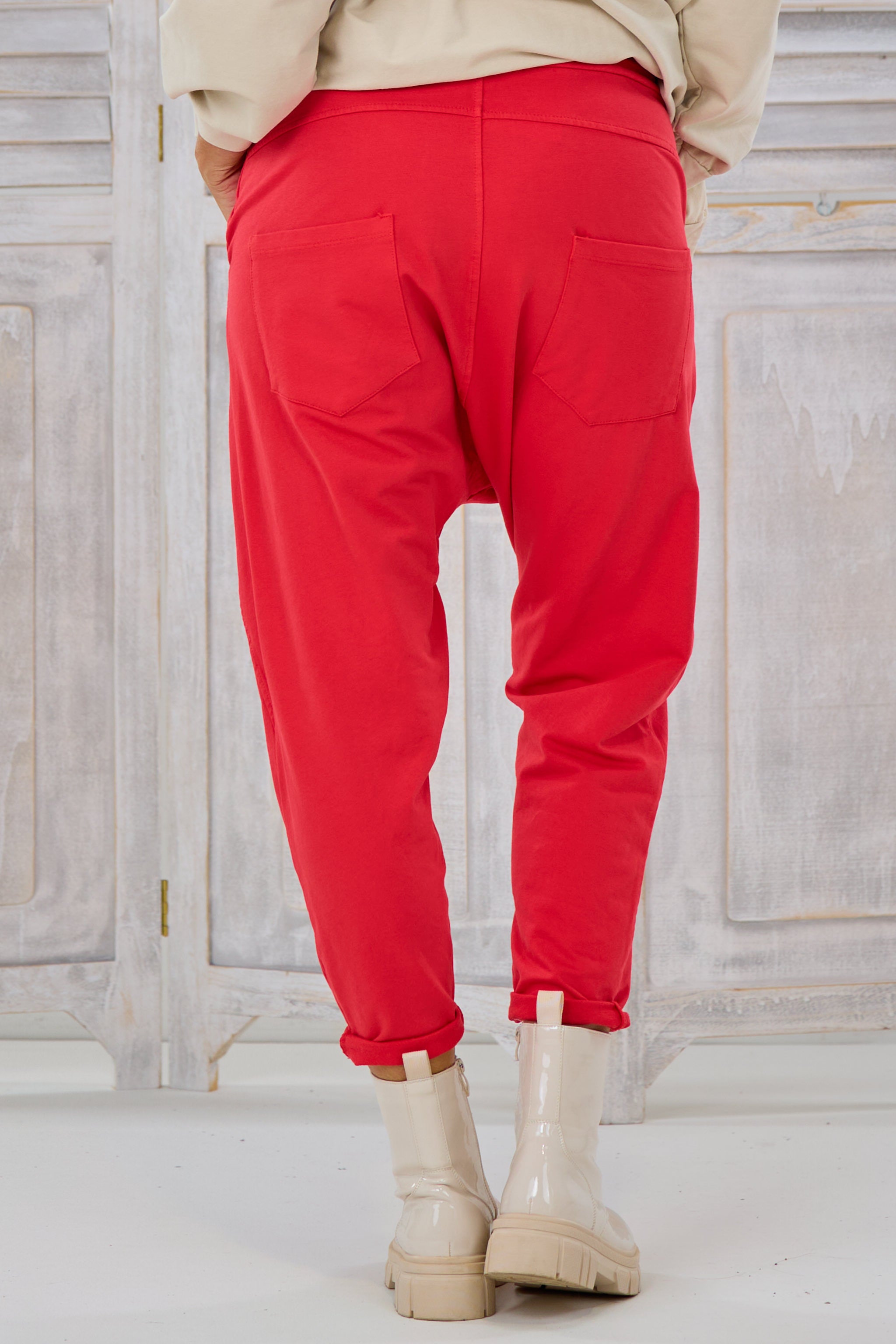 Sweat Baggy Hose, rot von Trends & Lifestyle