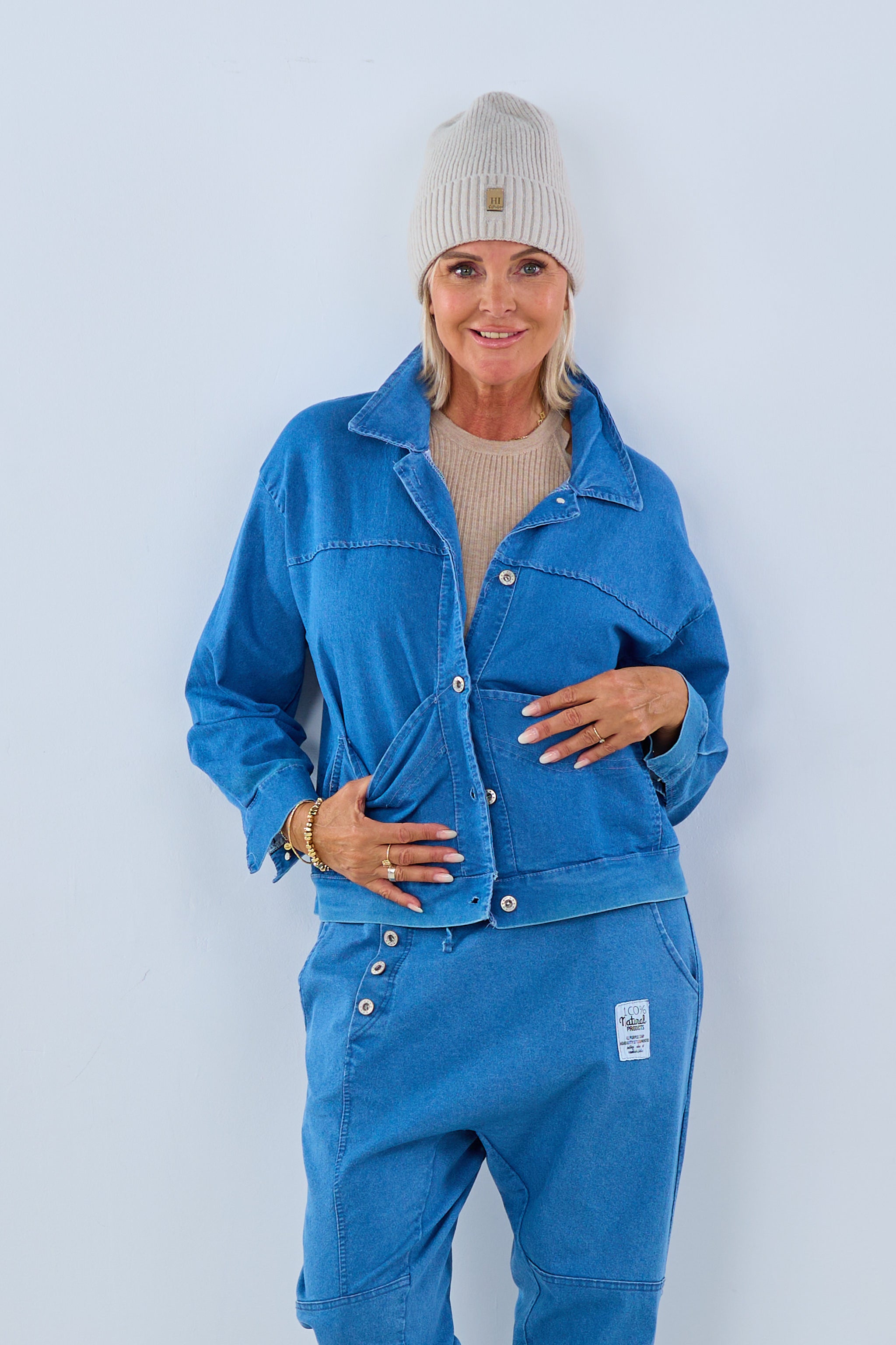 Oversized Jeans Hemdjacke, denim blau von Trends & Lifestyle