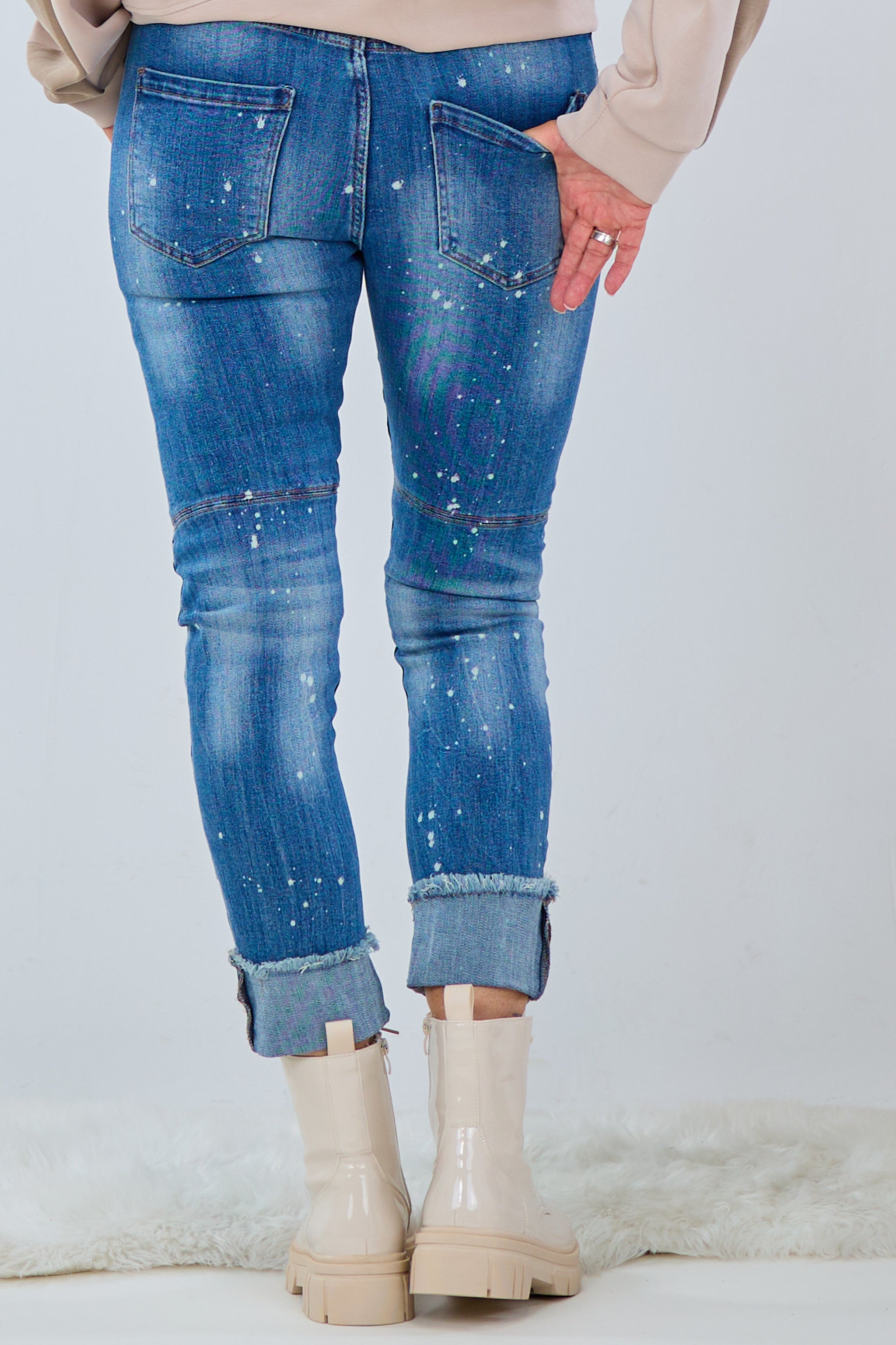 Jeans mit aufgesetzten Herzen, denim von Trends & Lifestyle