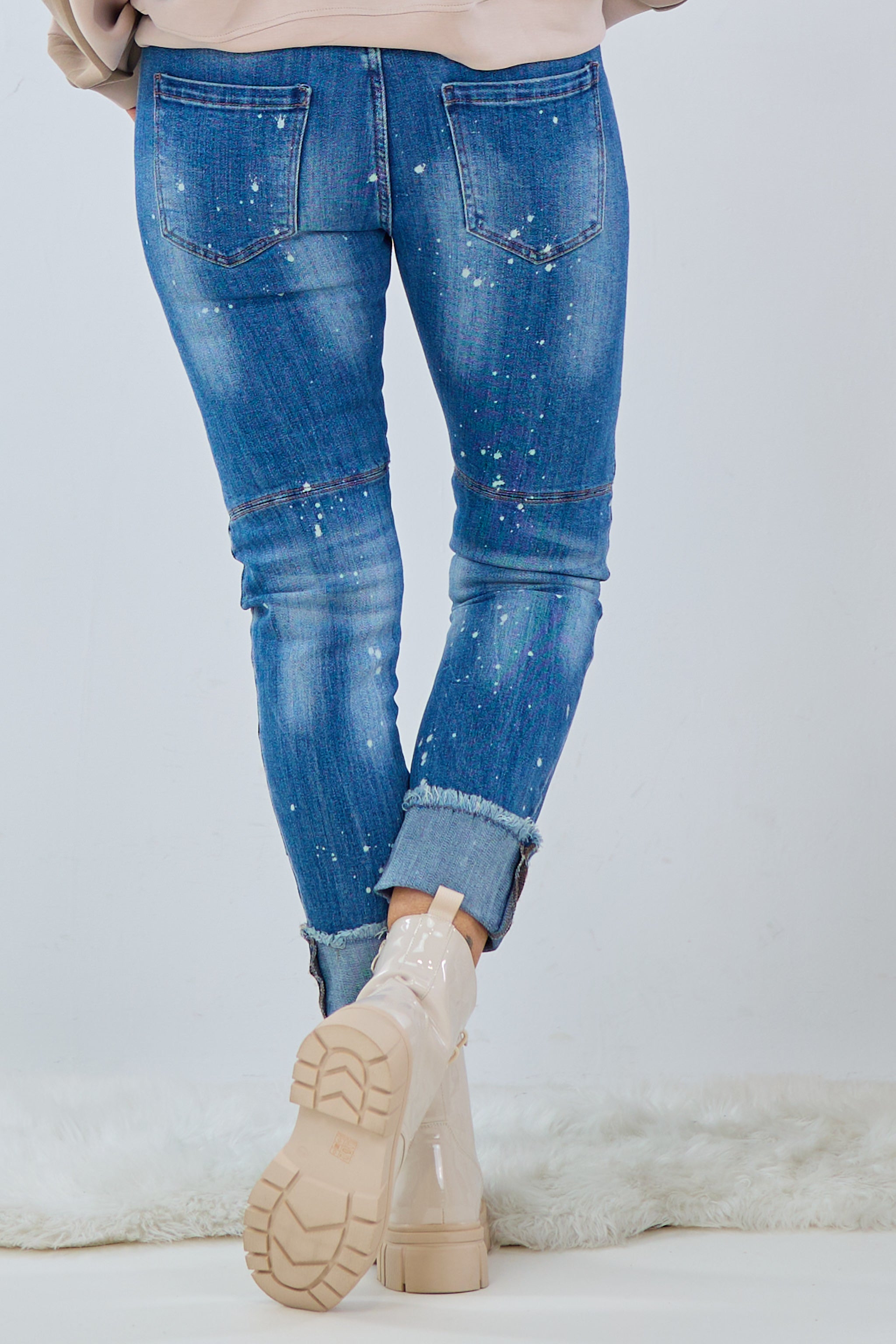 Jeans mit aufgesetzten Herzen, denim von Trends & Lifestyle