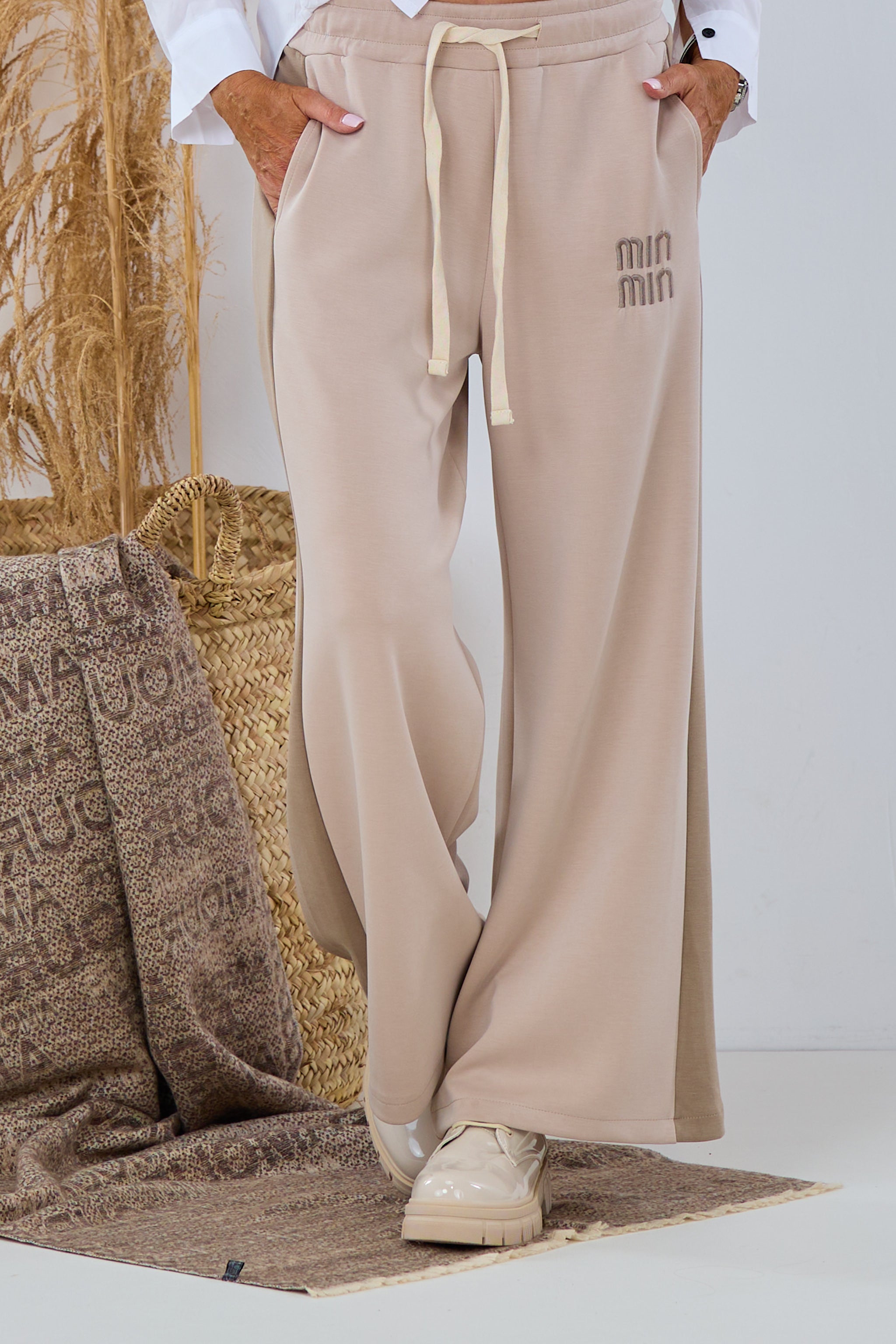 Weiche Hose bicolor, beige-taupe von Trends & Lifestyle