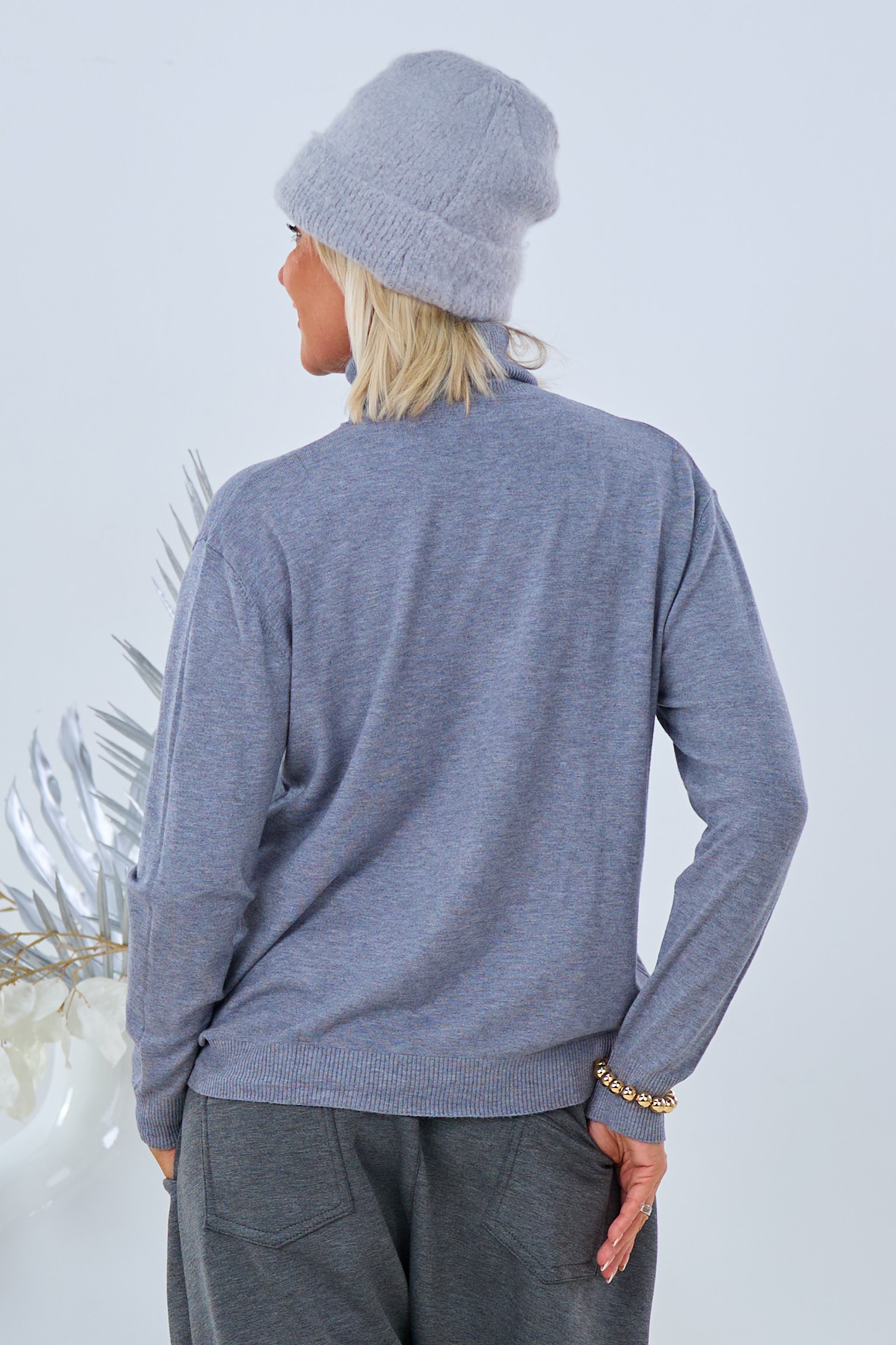 Rollkragen Pulli "Senora", grau on Trends & Lifestyle