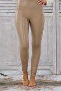 Highwaist Lederleggings, beige von Trends & Lifestyle