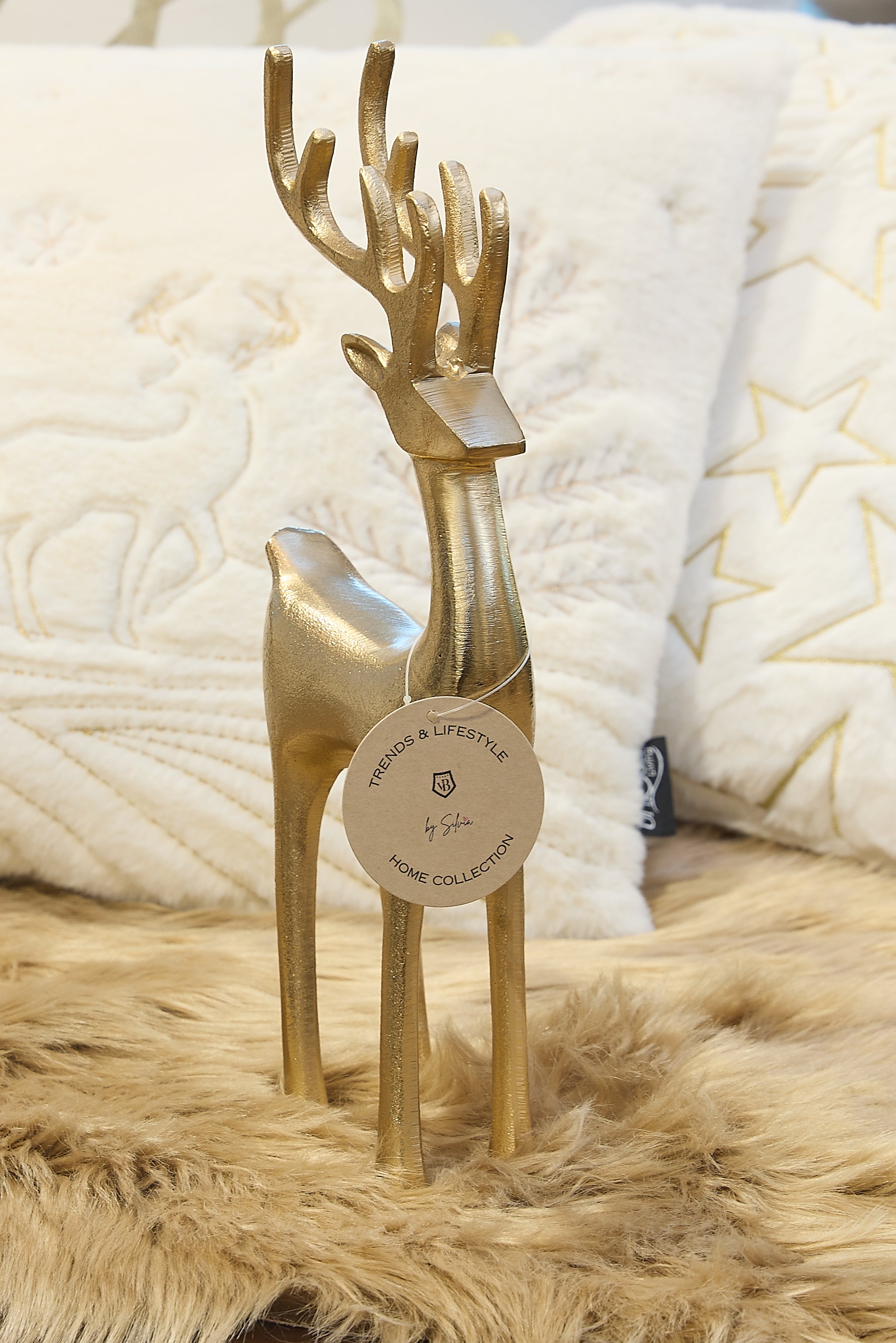 Deko-Figur Hirsch, gold von Trends & Lifestyle