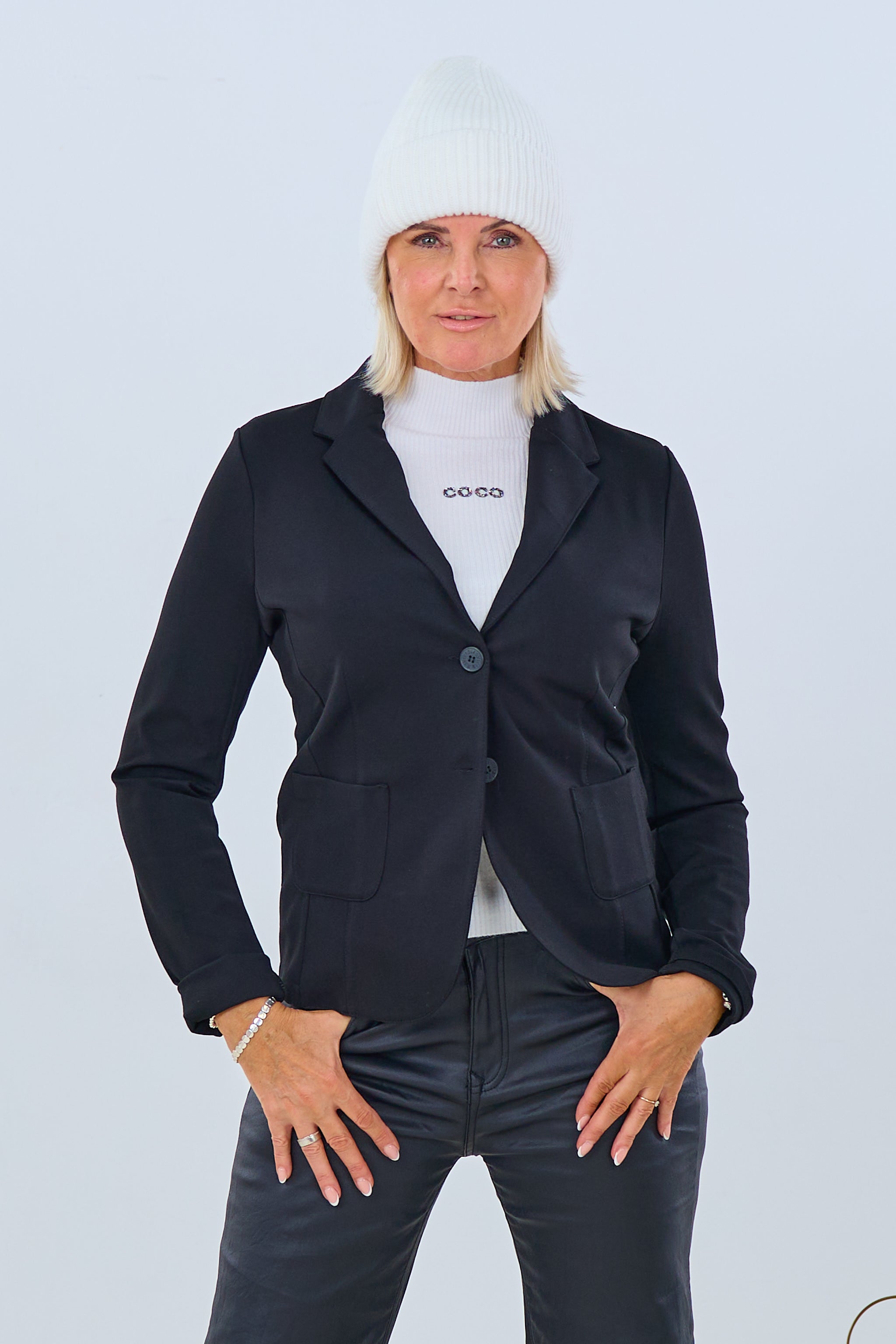 Blazer kurz, schwarz von Trends & Lifestyle