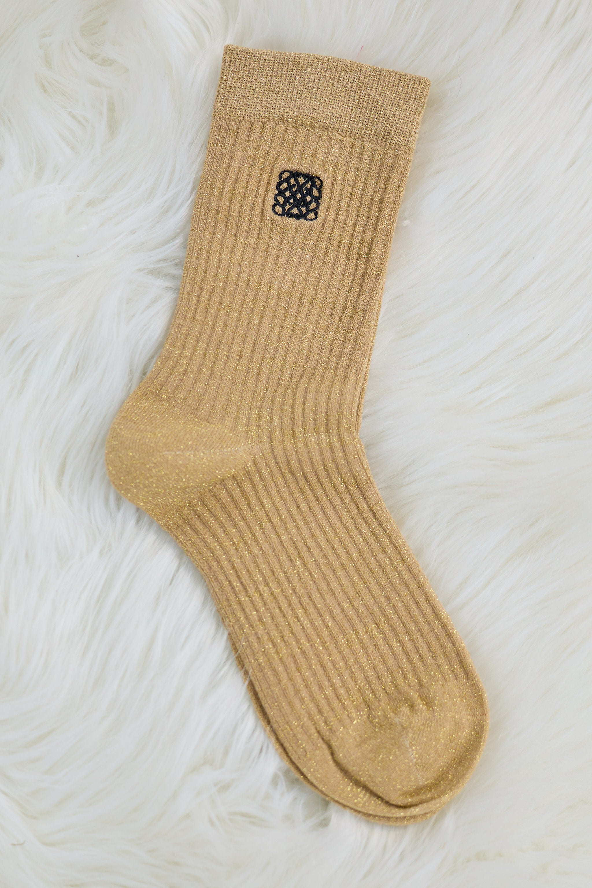 Socken mit schwarzem Emblem, gold von Trends & Lifestyle