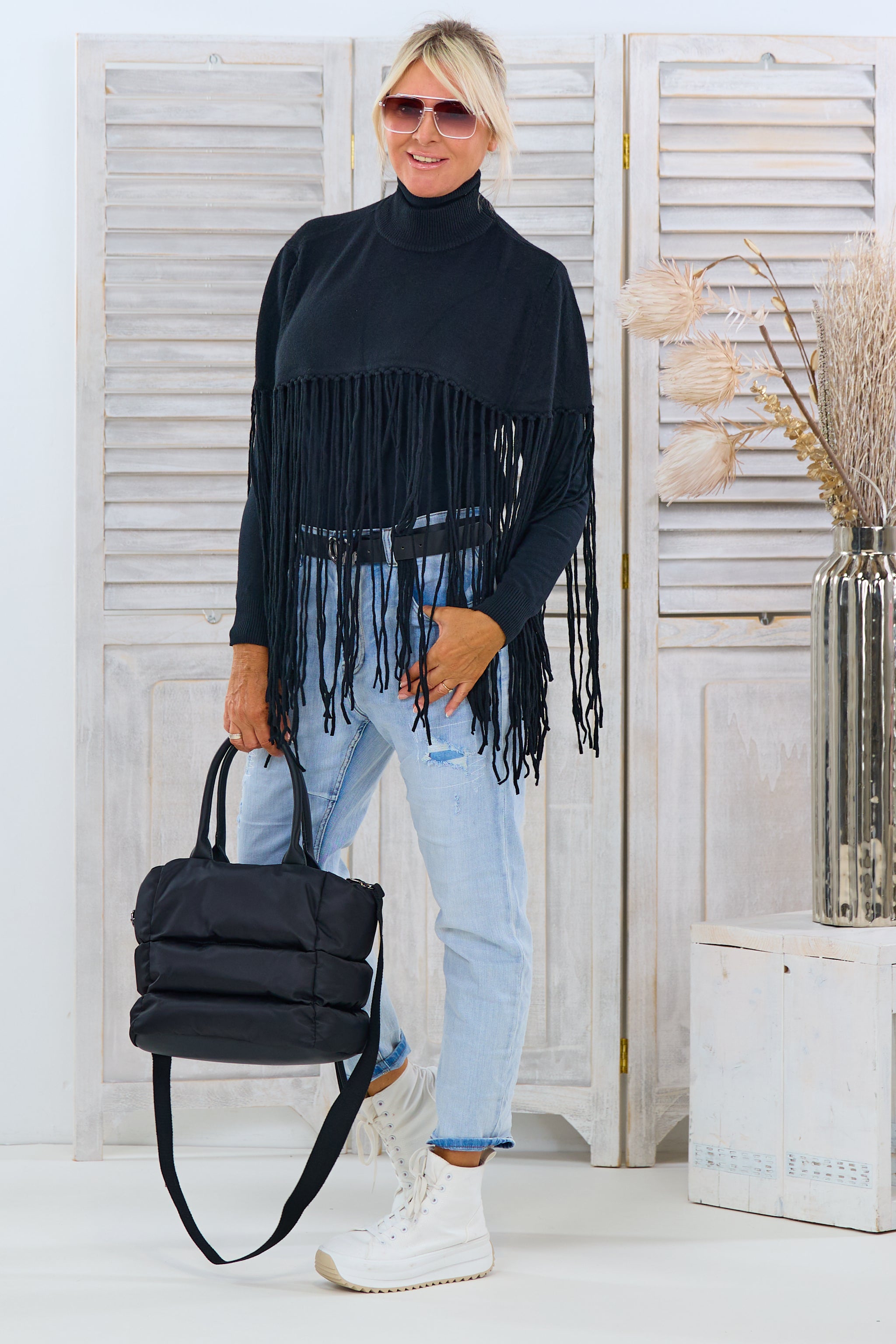 Poncho/Pulli, schwarz von Trends & Lifestyle