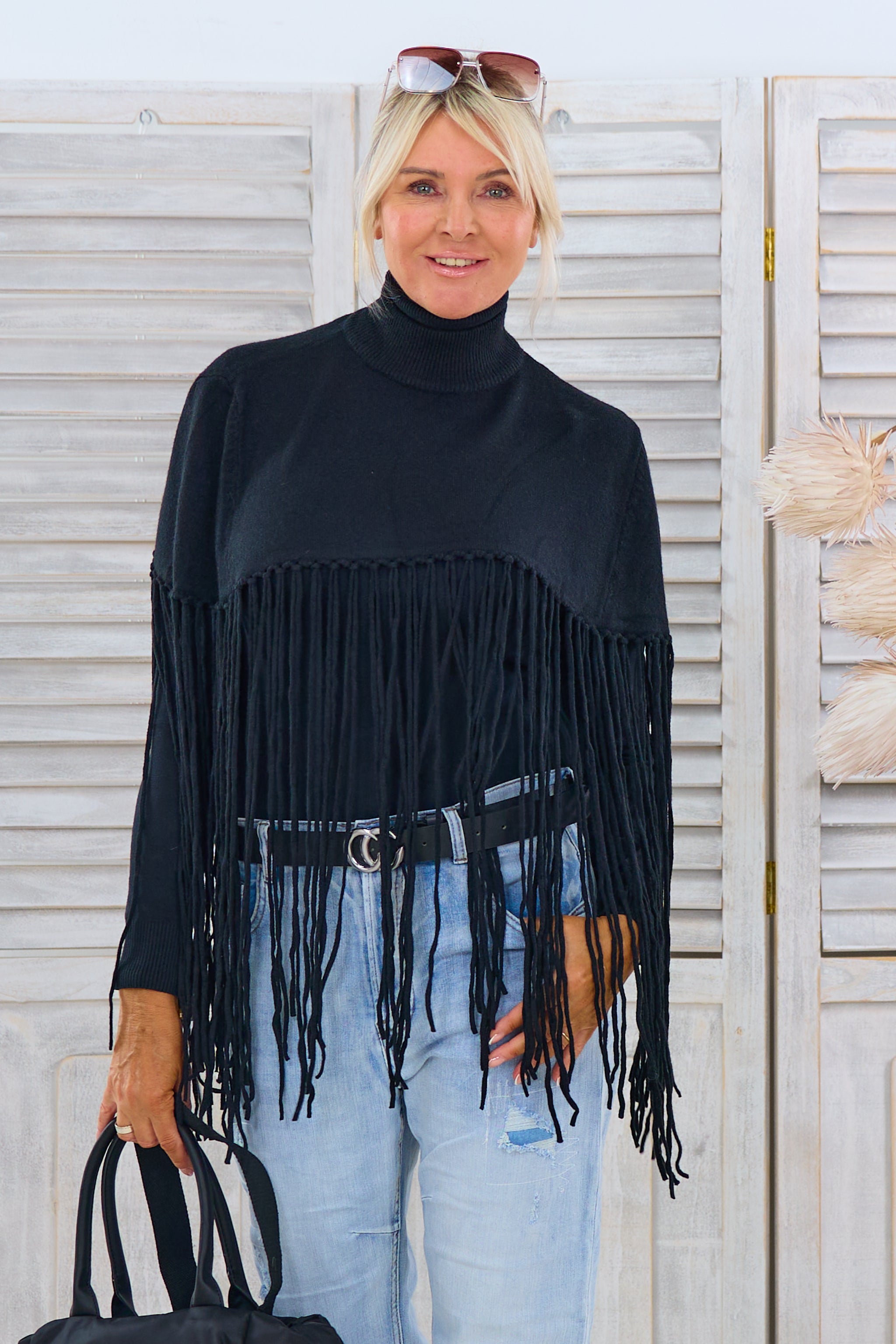 Poncho/Pulli, schwarz von Trends & Lifestyle