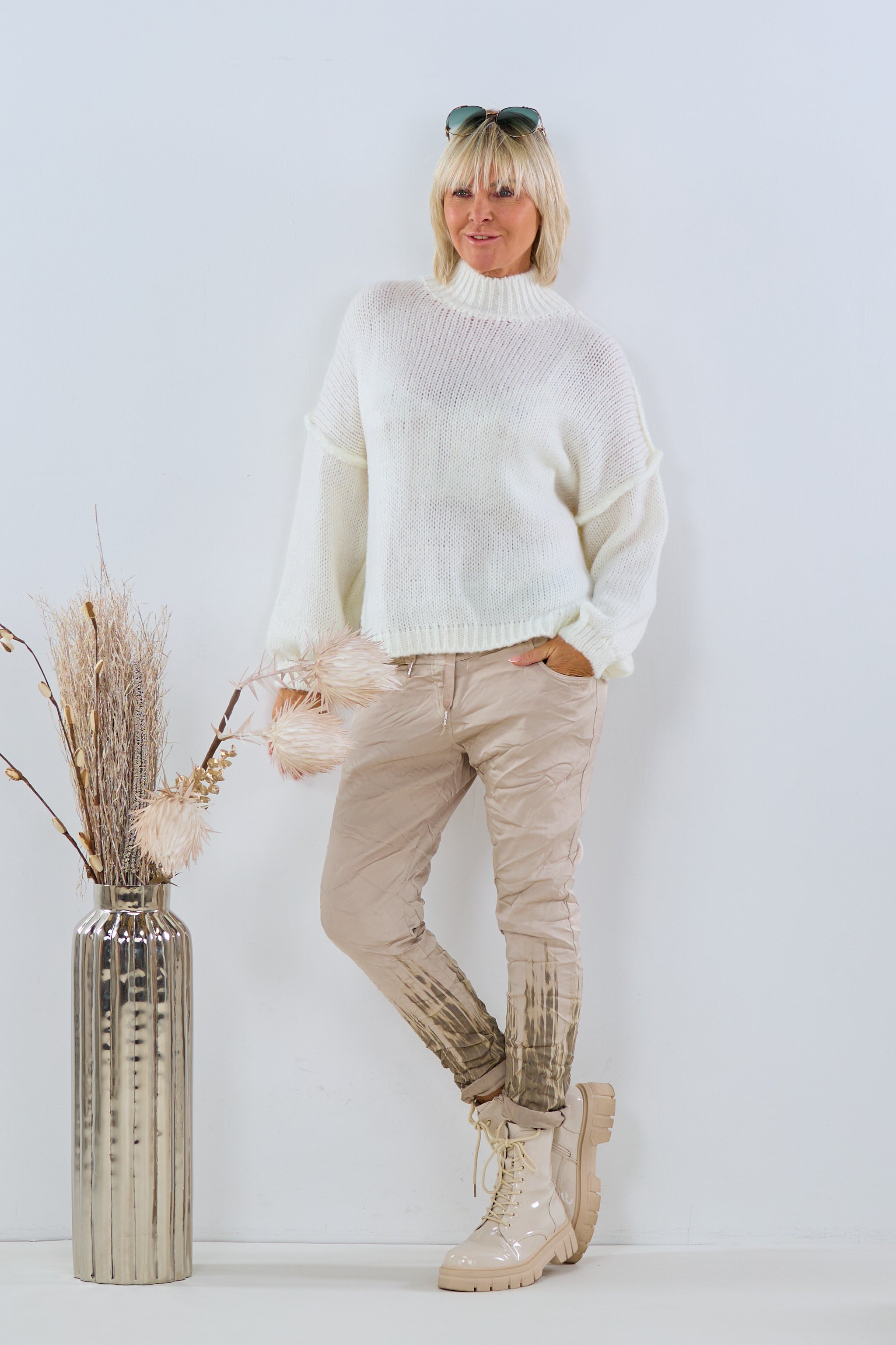 Strickpulli mit Turtleneck, ecru von Trends & Lifestyle