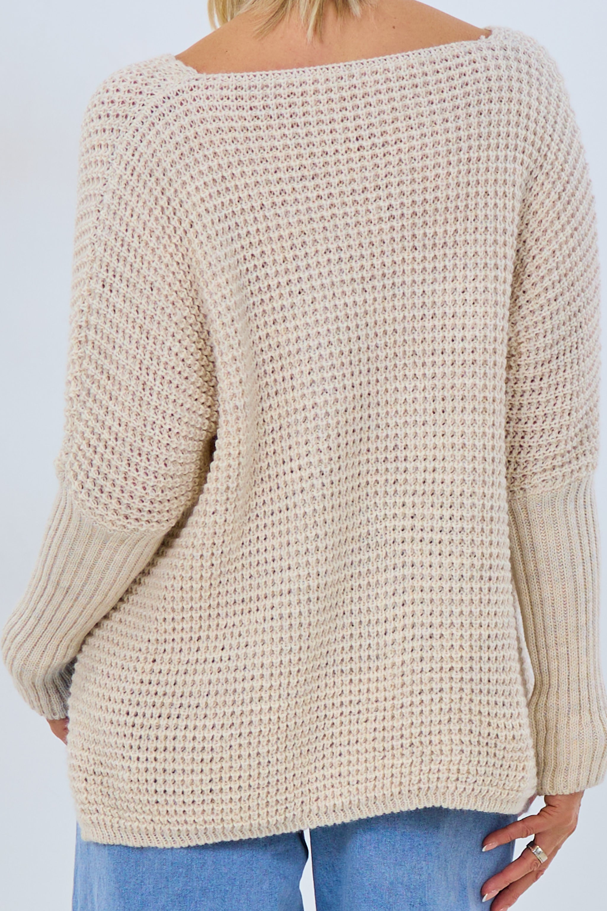 Pulli mit Stoff-Patch, beige-rosa-gold von Trends & Lifestyle Deutschland GmbH