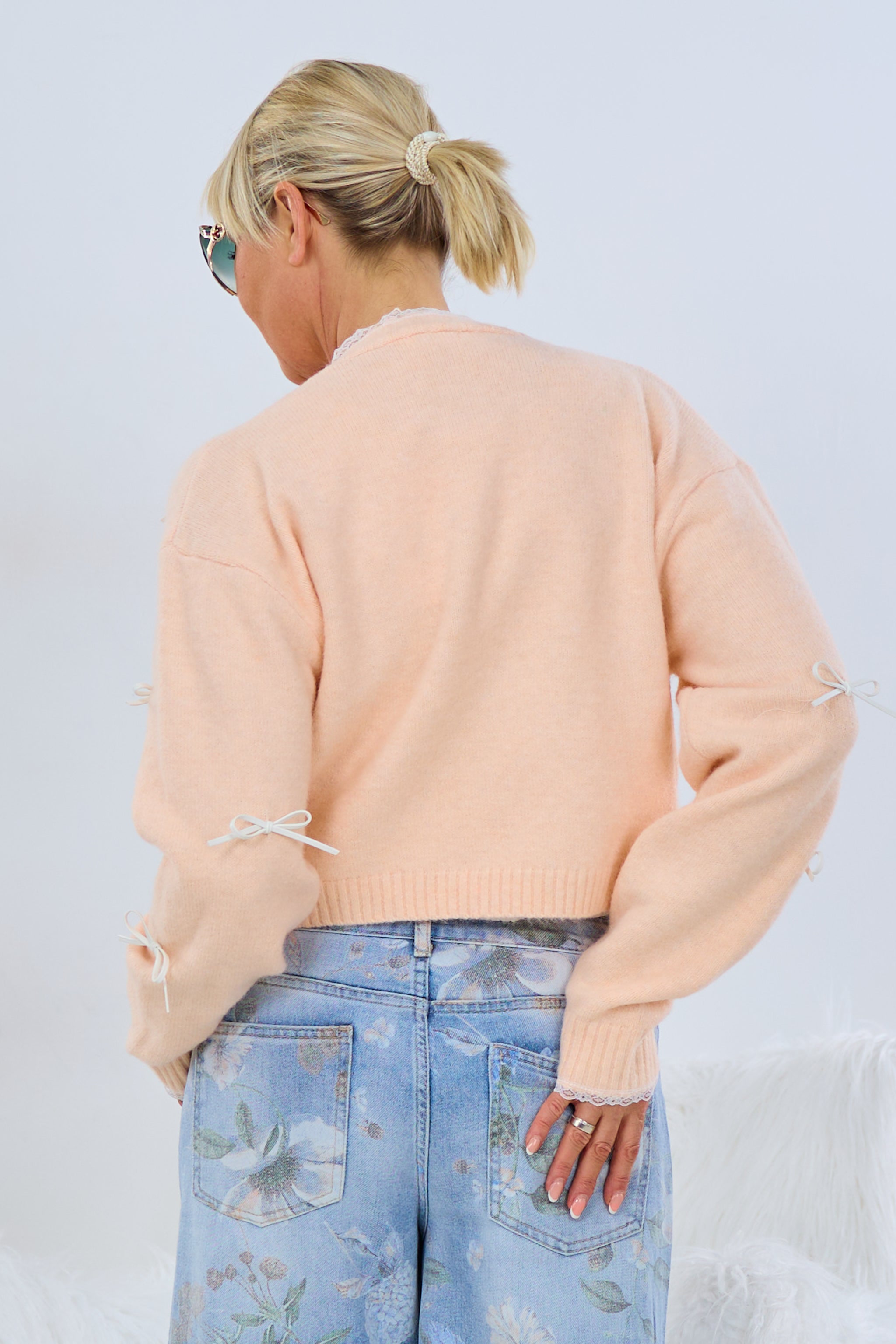 süsser Cardigan mit Schleifchen, apricot von Trends & Lifestyle Deutschland GmbH