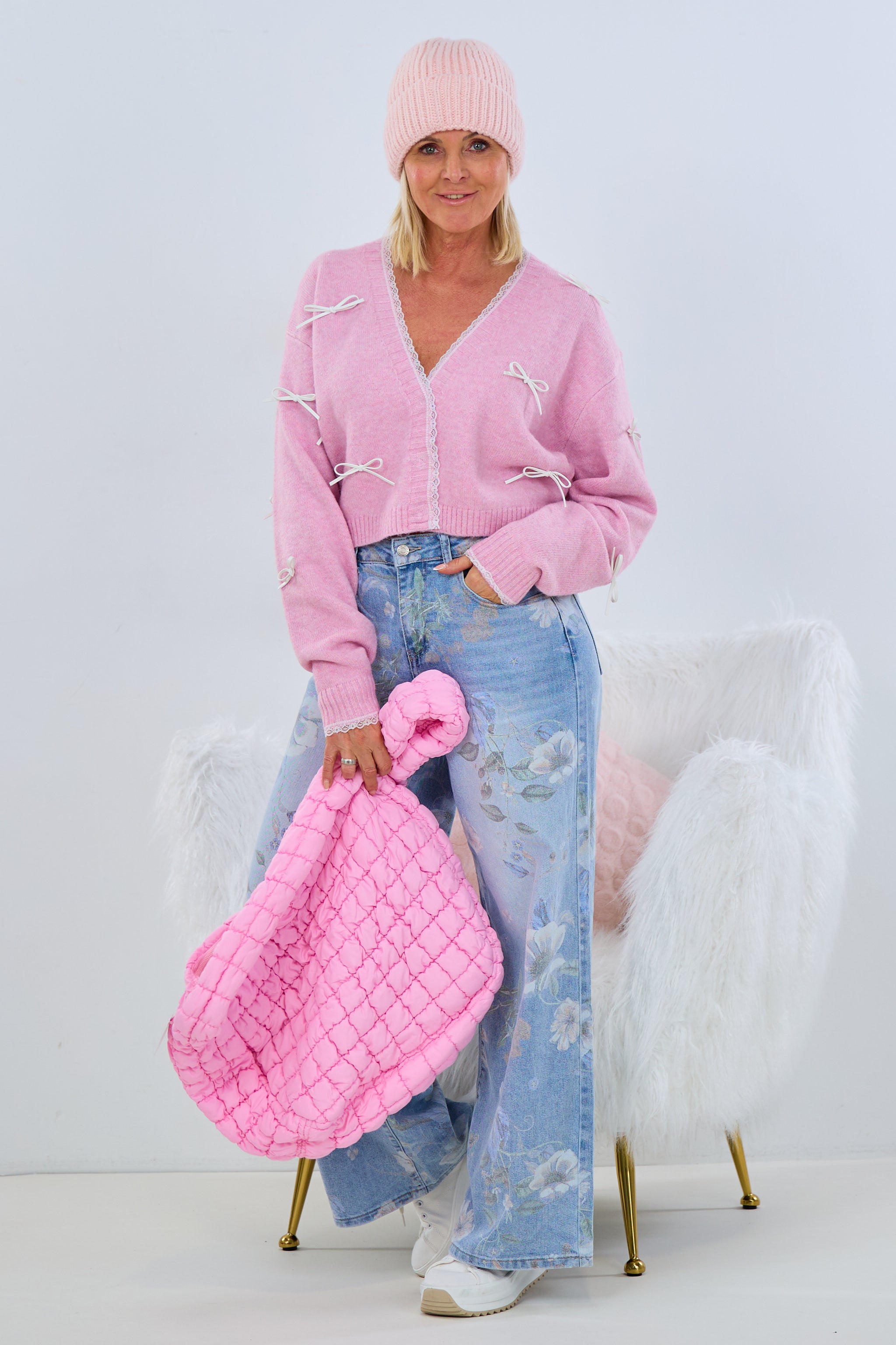 süsser Cardigan mit Schleifchen, rosa von Trends & Lifestyle Deutschland GmbH