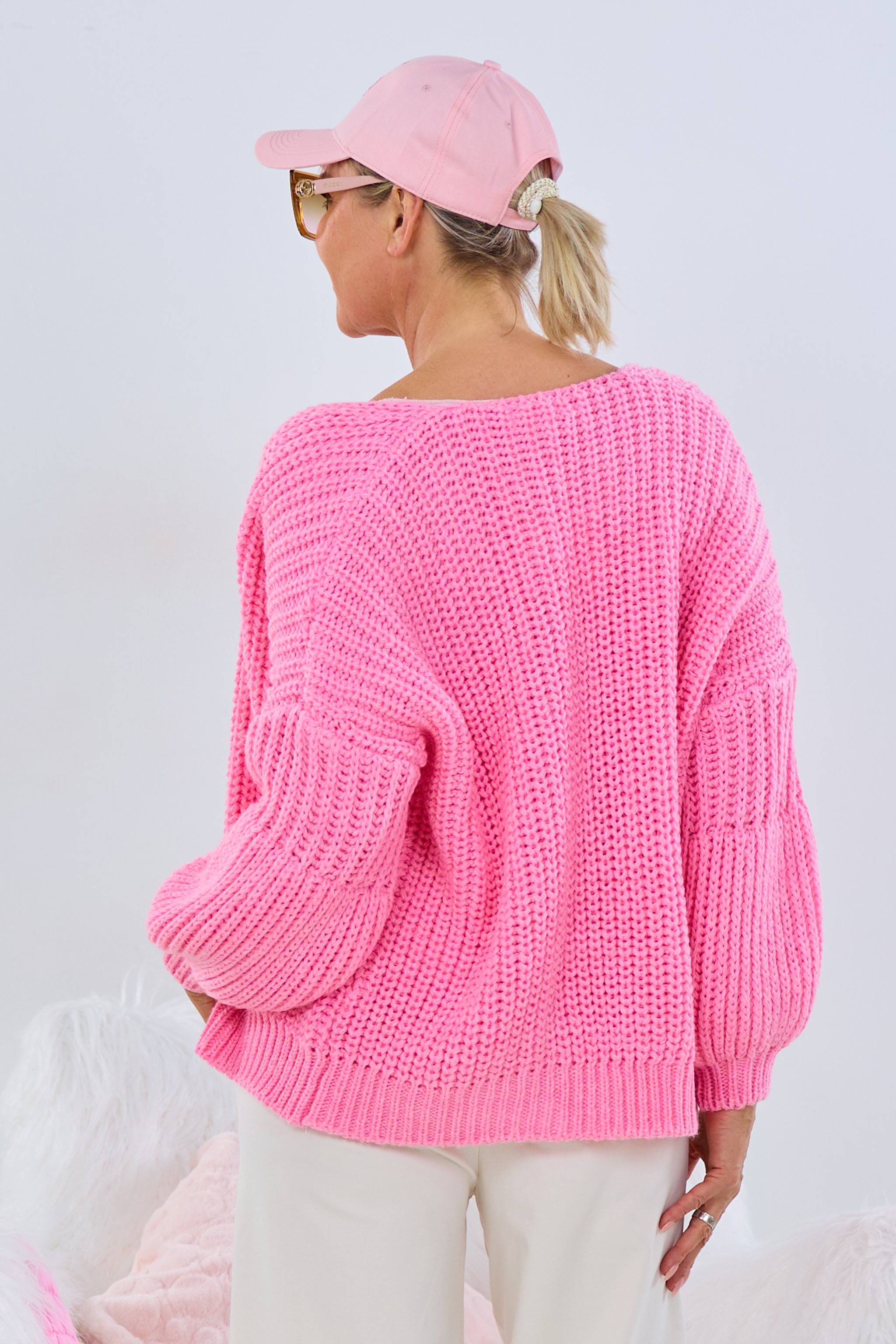 grobgestrickter Cardigan, rosa von Trends & Lifestyle Deutschland GmbH