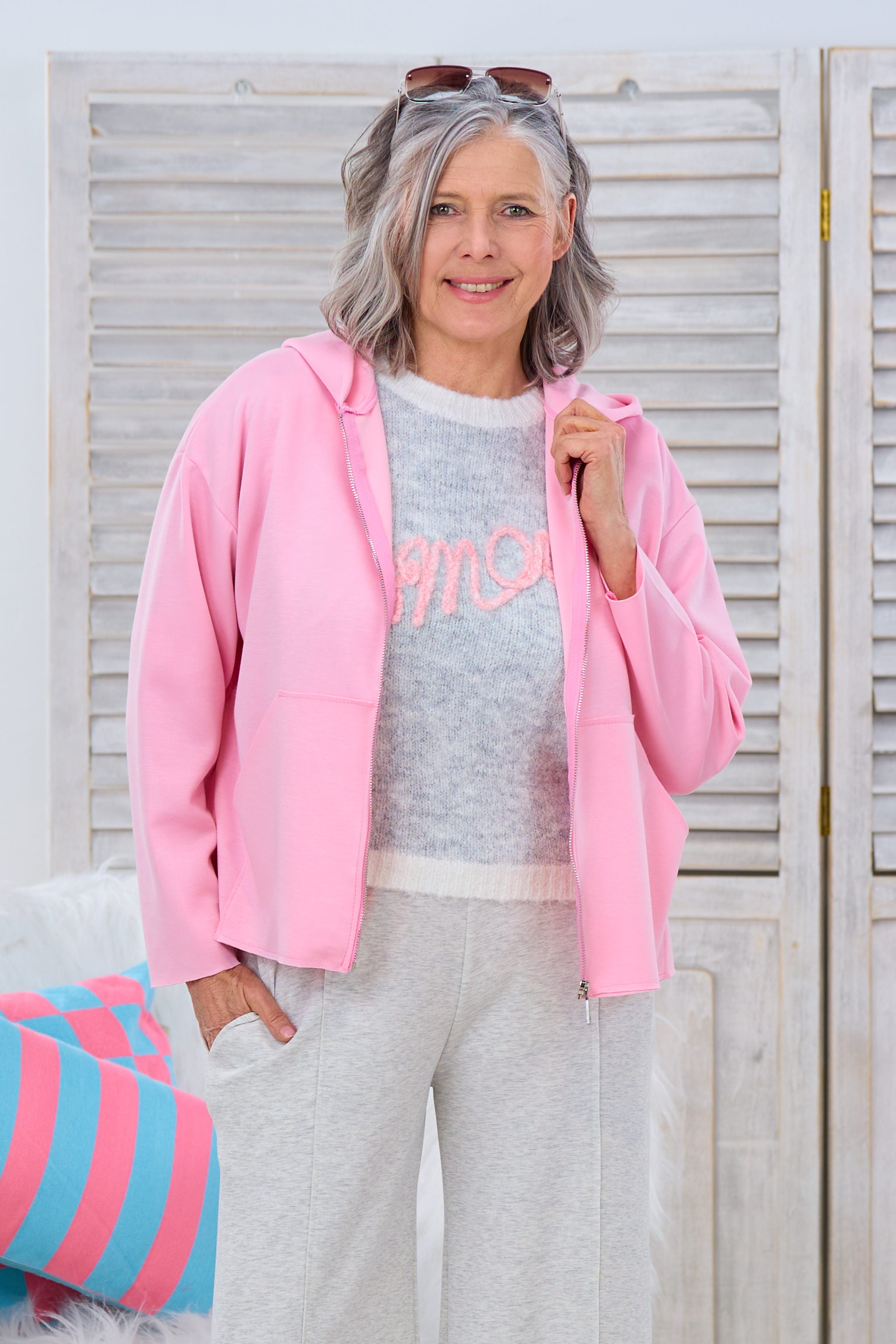 Cozy Freizeitjacke, rosa von Trends & Lifestyle Deutschland GmbH