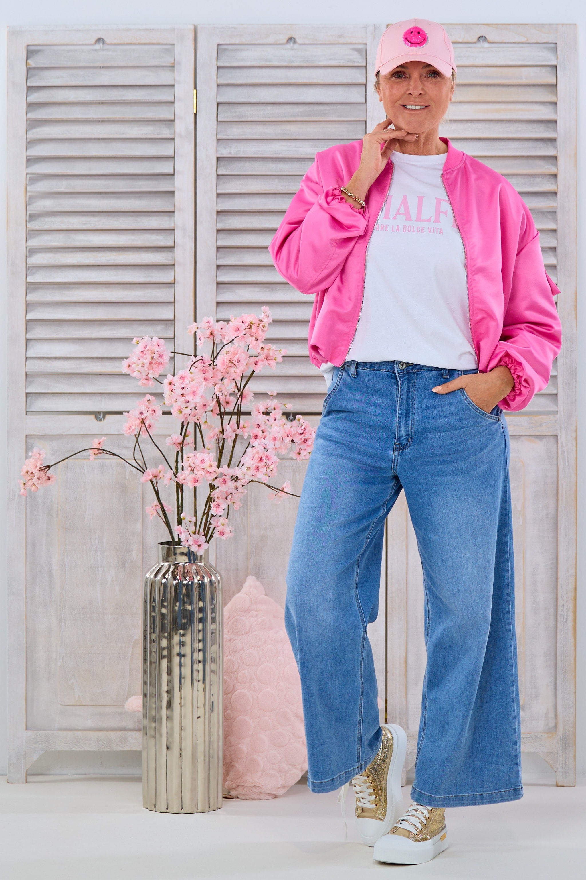 Blouson mit Stehkragen, pink von Trends & Lifestyle Deutschland GmbH