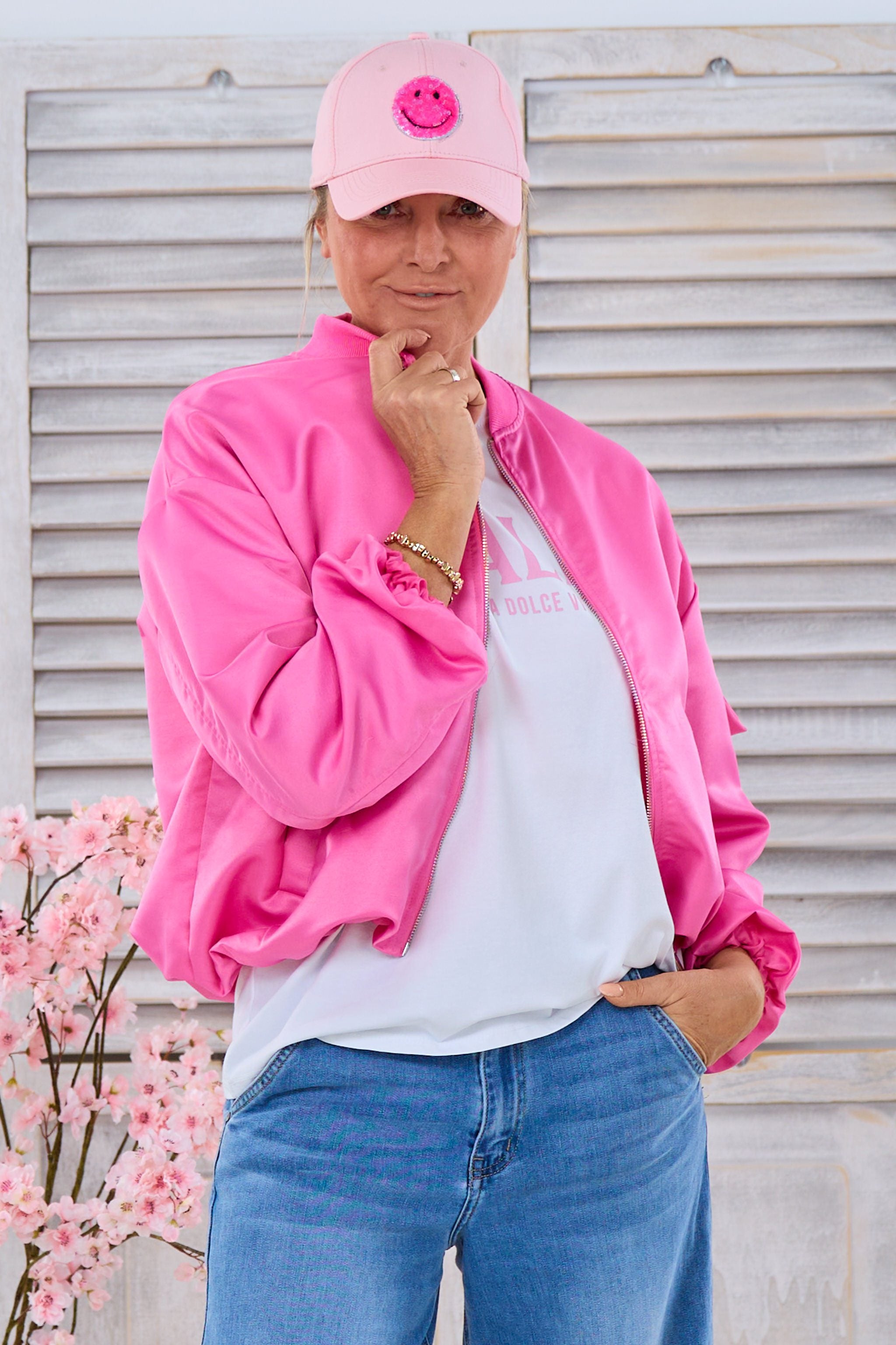 Blouson mit Stehkragen, pink von Trends & Lifestyle Deutschland GmbH