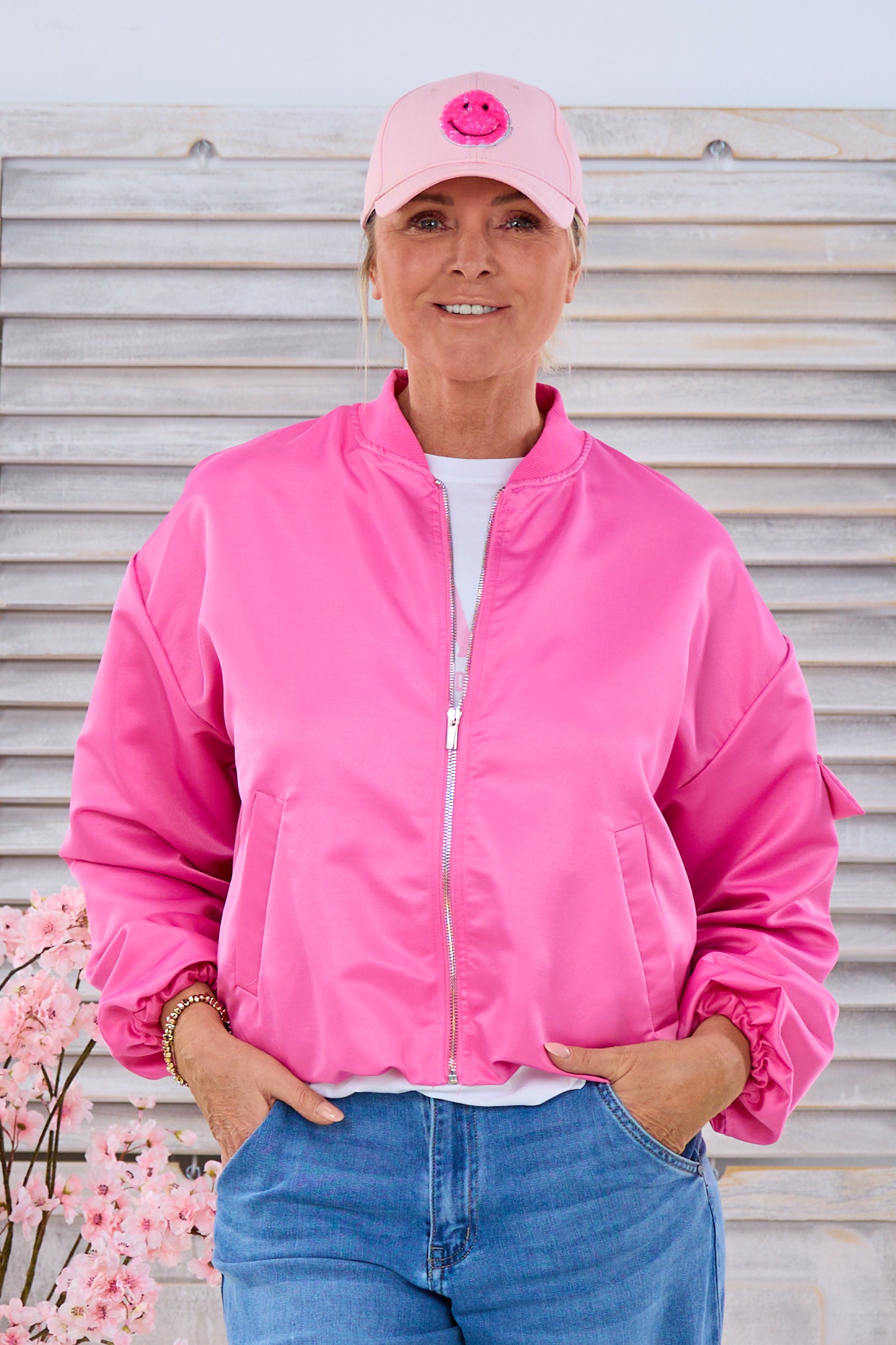 Blouson mit Stehkragen, pink von Trends & Lifestyle Deutschland GmbH