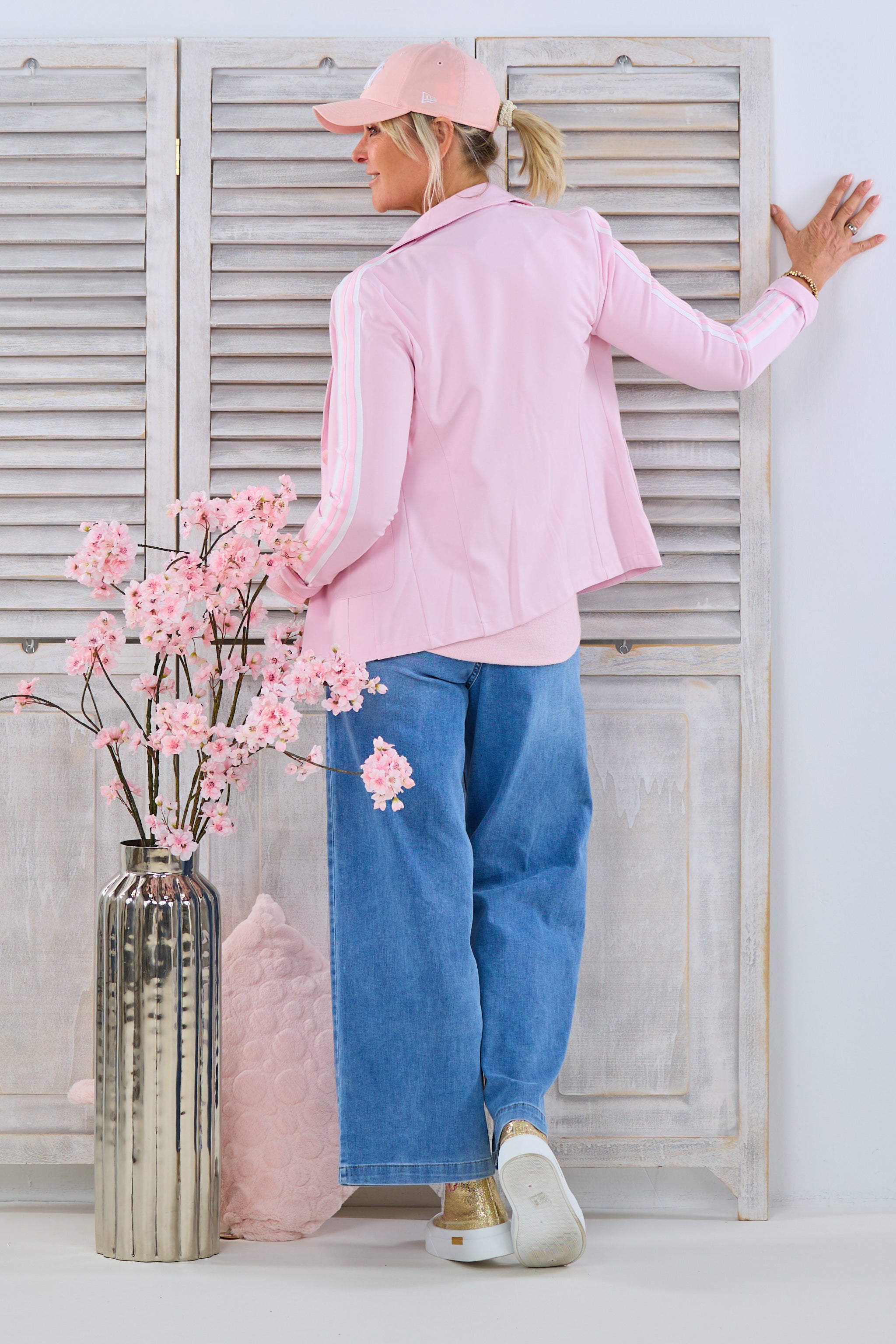 Blazer mit Streifen, rosa von Trends & Lifestyle Deutschland GmbH