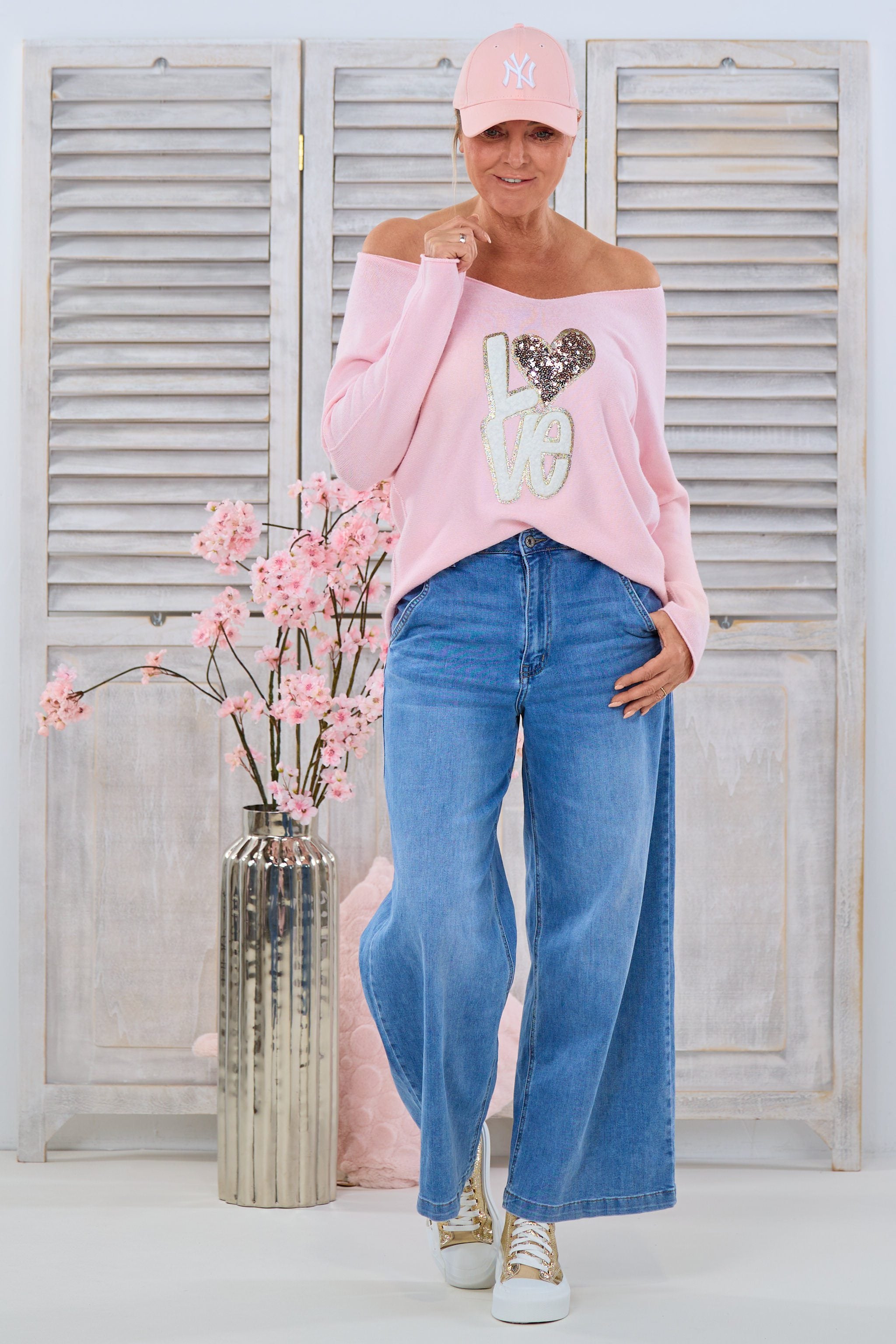 High Waist Jeans mit weitem Bein, denim von Trends & Lifestyle Deutschland GmbH