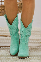Cowboy-Halbstiefel mit Cut-Outs, mint von Trends & Lifestyle Deutschland GmbH