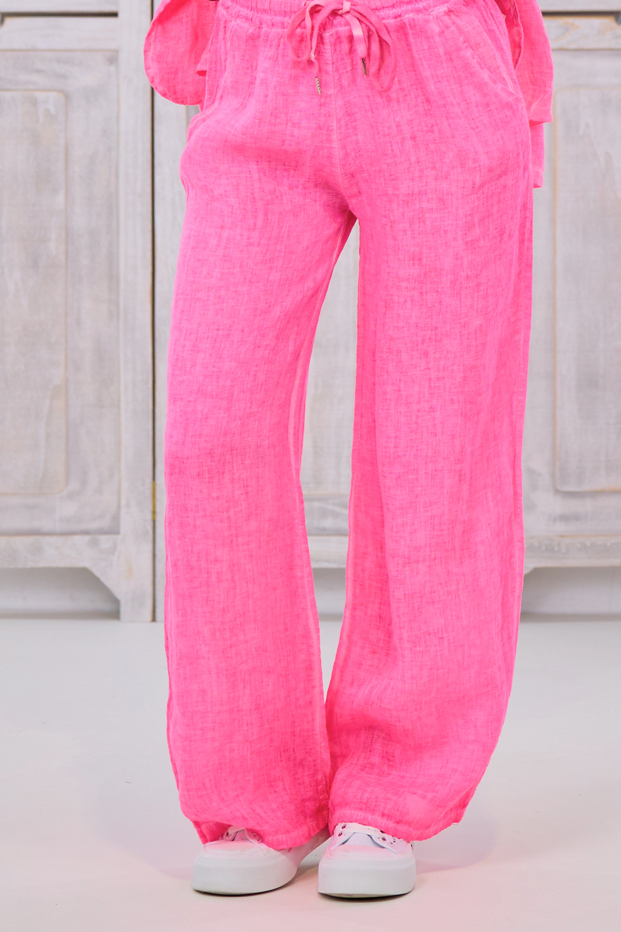 Leinenhose, neon pink von Trends & Lifestyle Deutschland GmbH