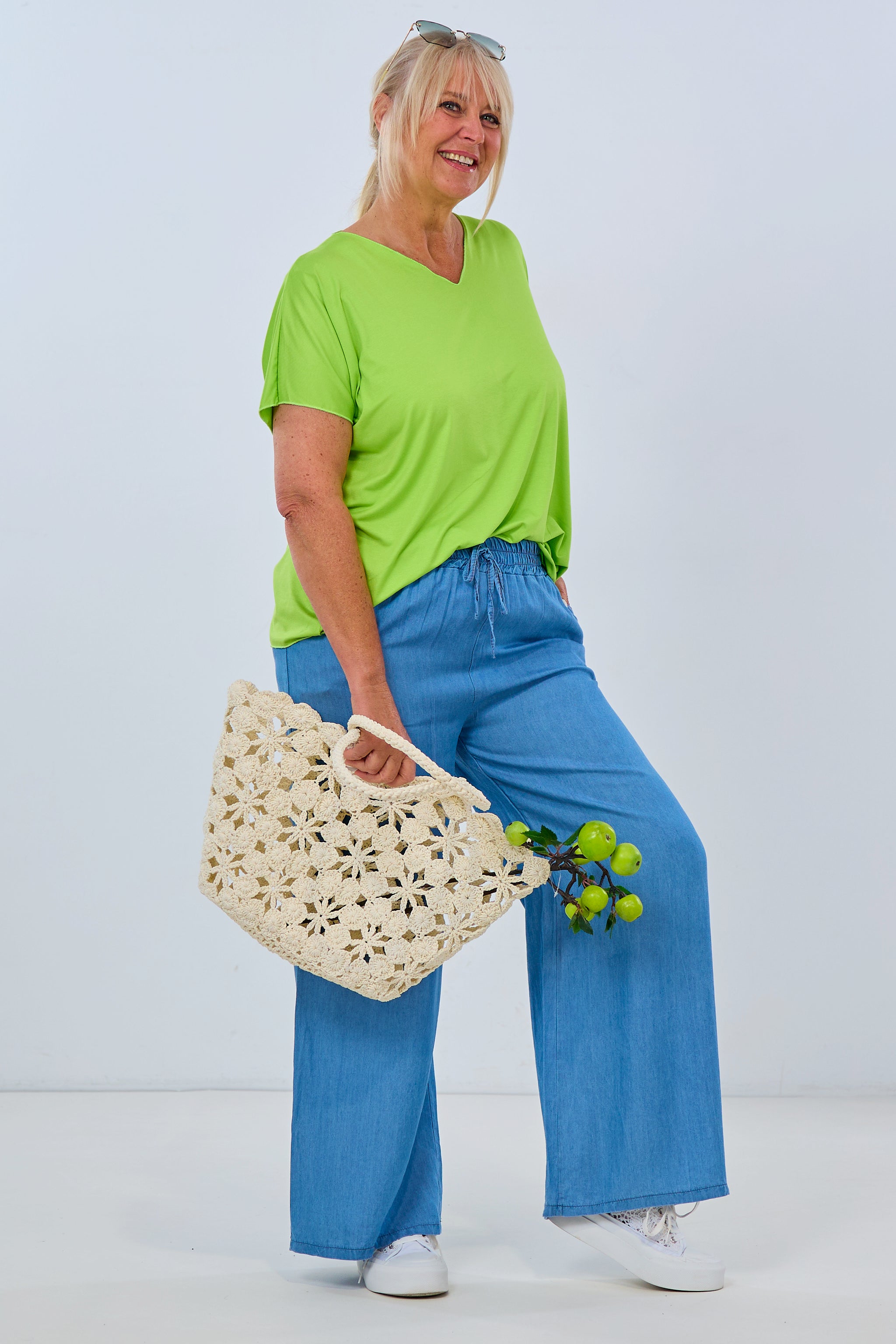 Leichte Hose in Jeansoptik, blau von Trends & Lifestyle Deutschland GmbH