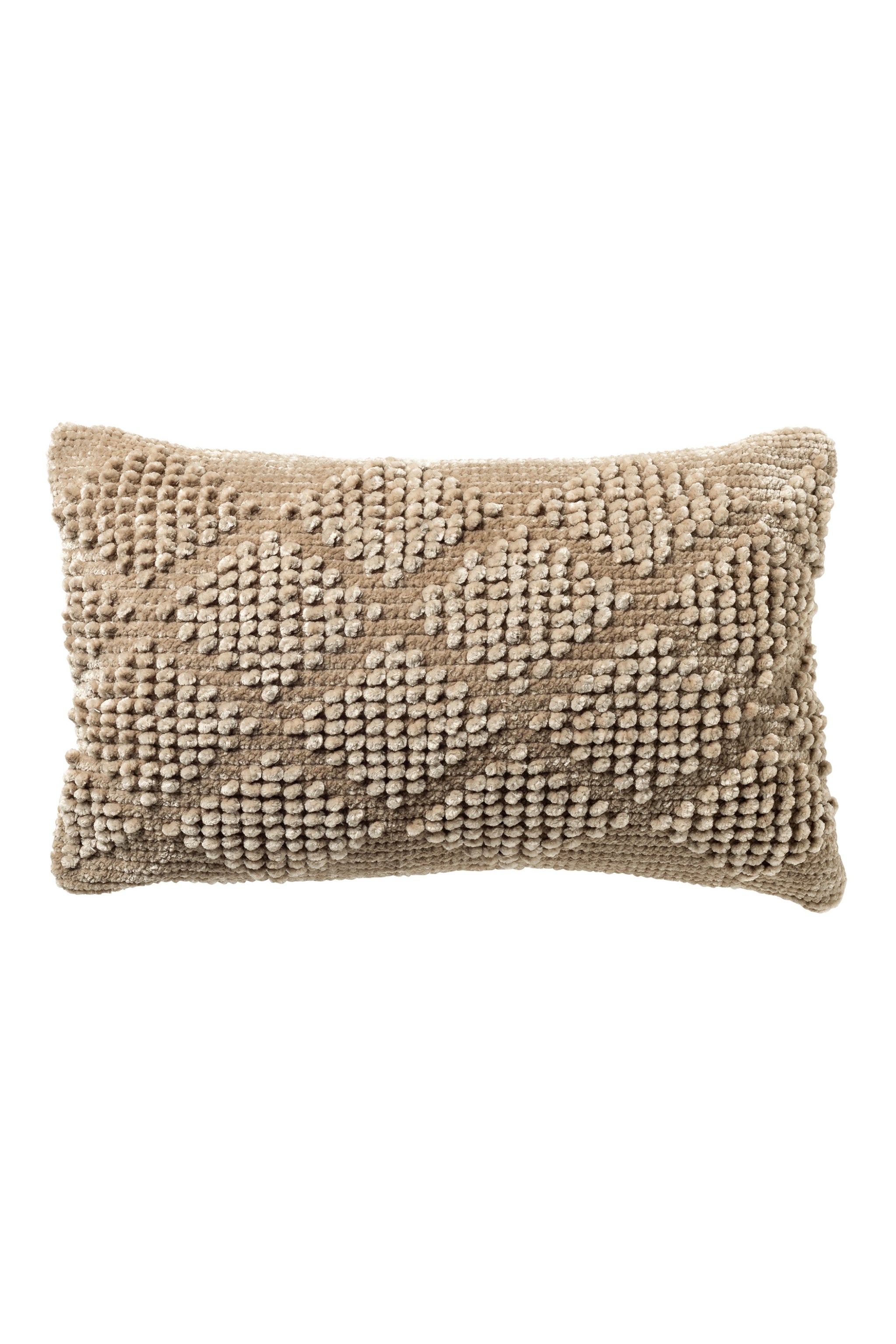 Kissen aus Samtstoff, taupe-beige von Trends & Lifestyle Deutschland GmbH