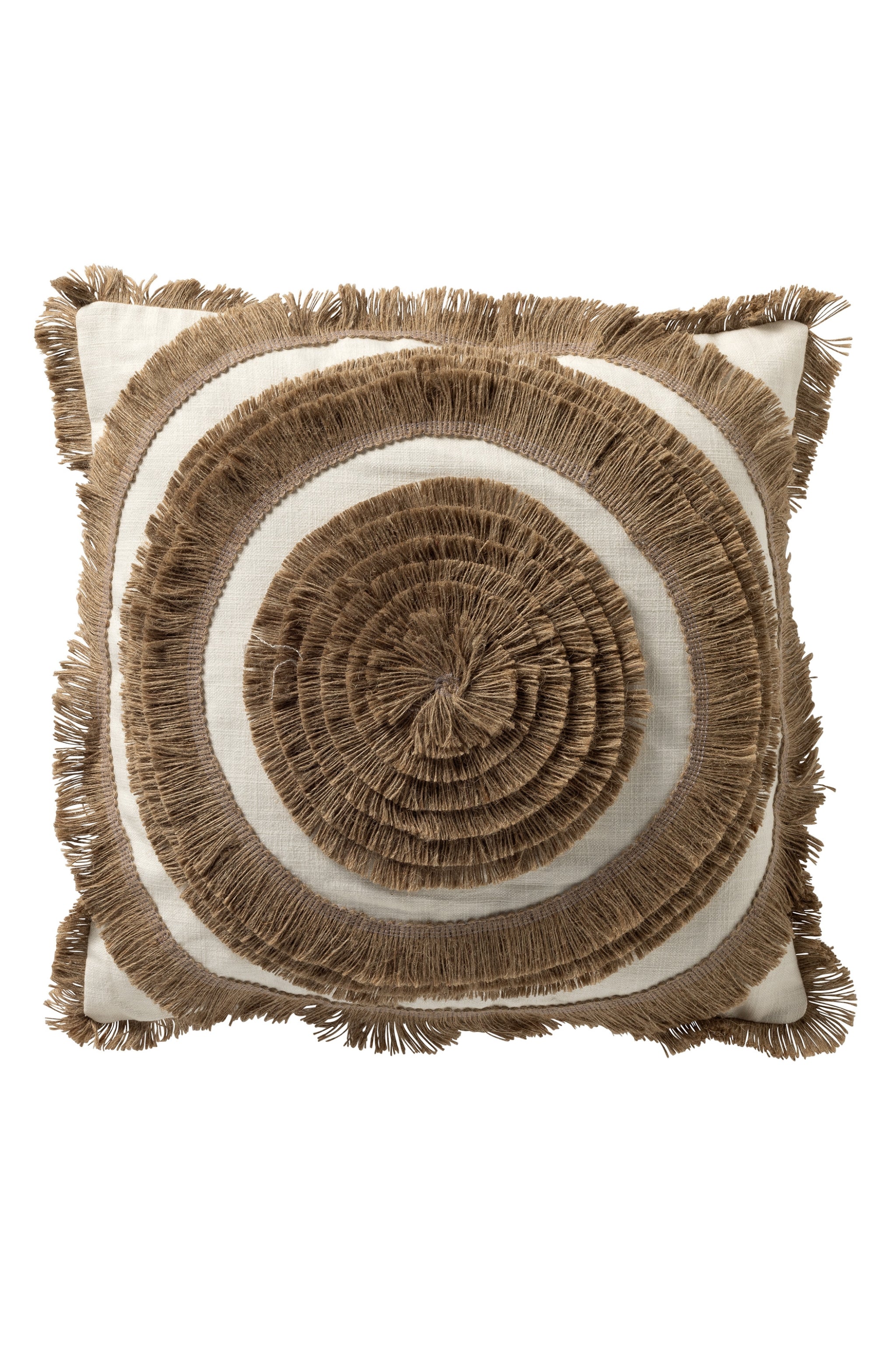 Kissen mit Kreisen, taupe-beige von Trends & Lifestyle Deutschland GmbH