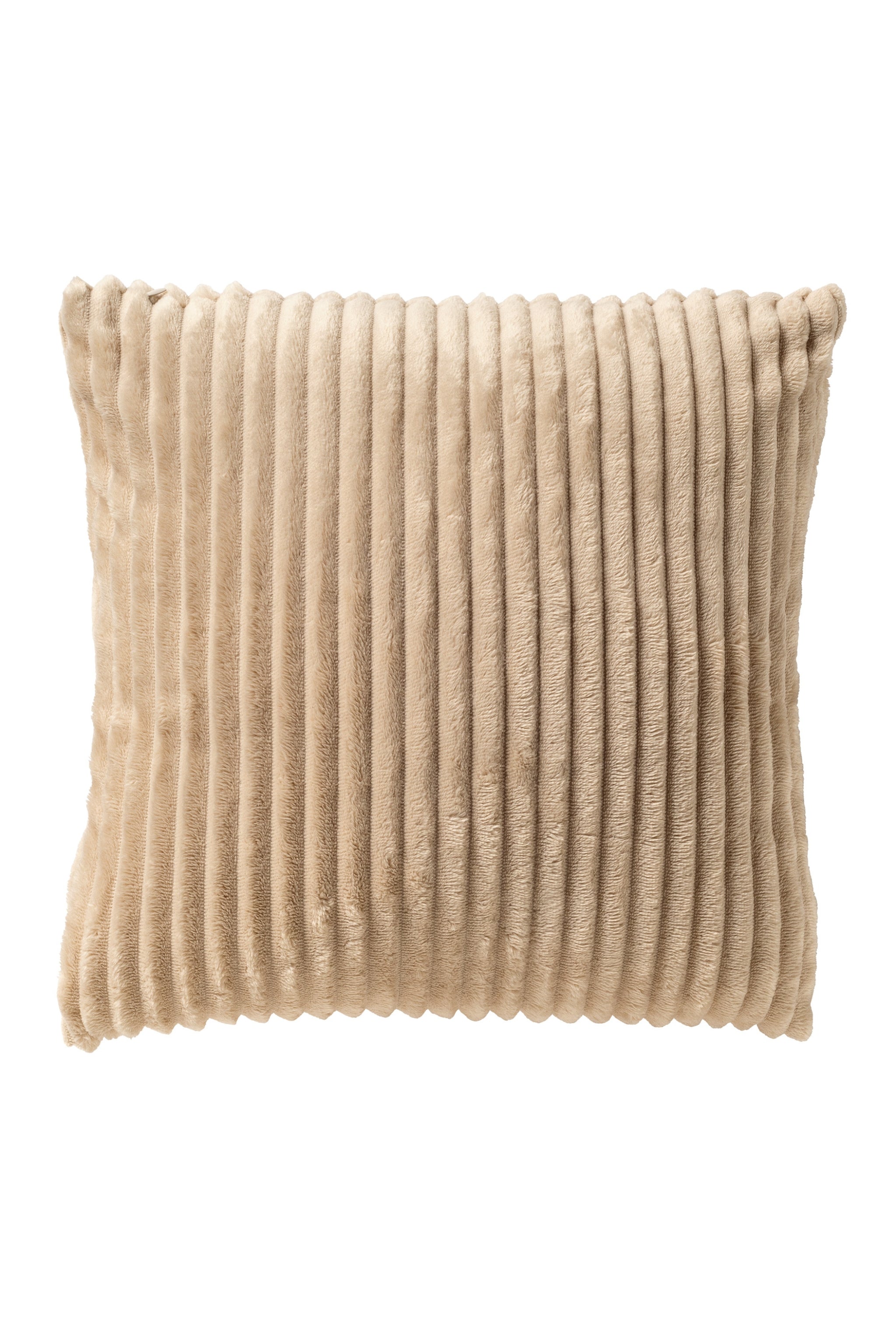 Kissen in gerippter Samt-Optik, beige von Trends & Lifestyle Deutschland GmbH