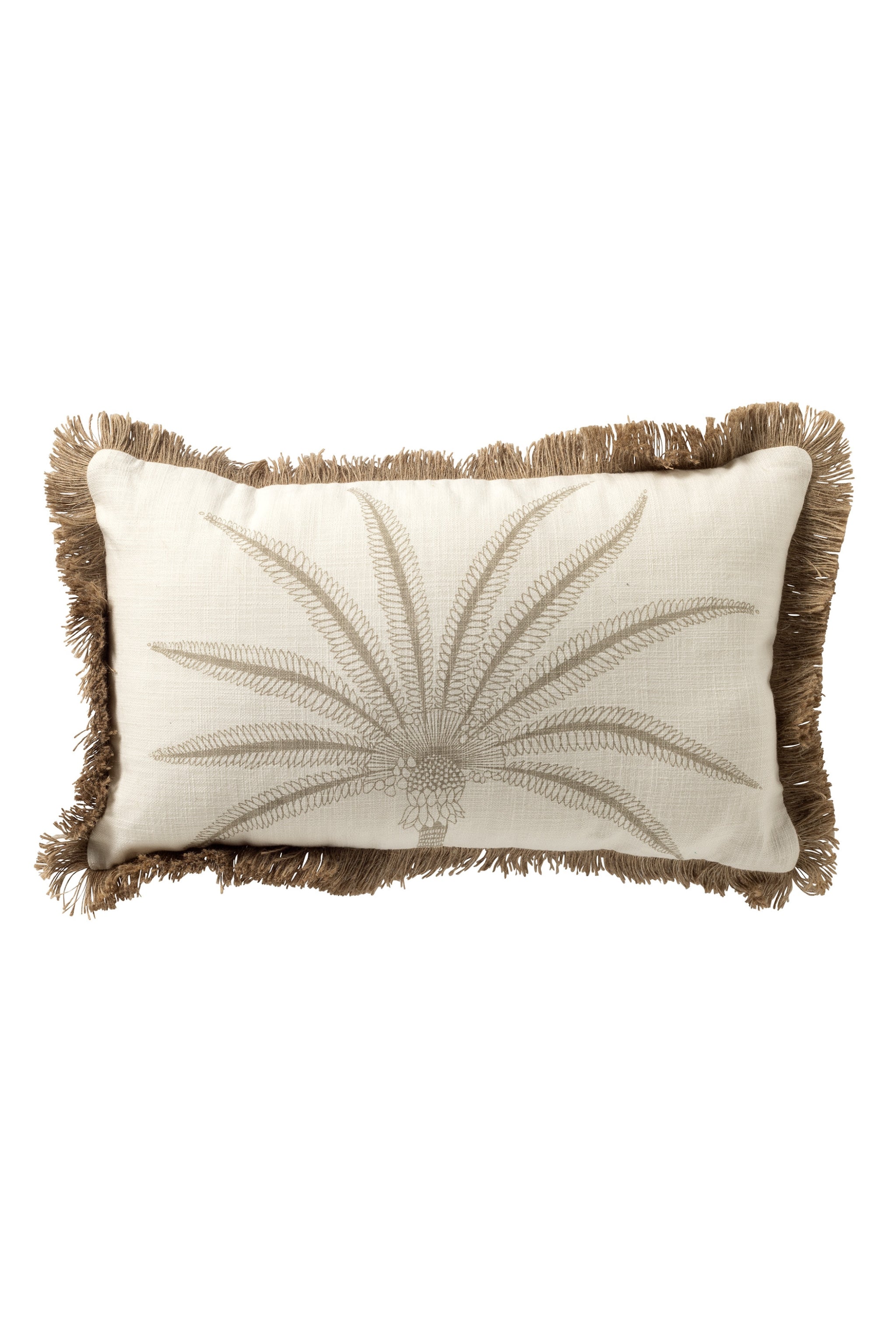Kissen mit Palme, beige-taupe von Trends & Lifestyle Deutschland GmbH