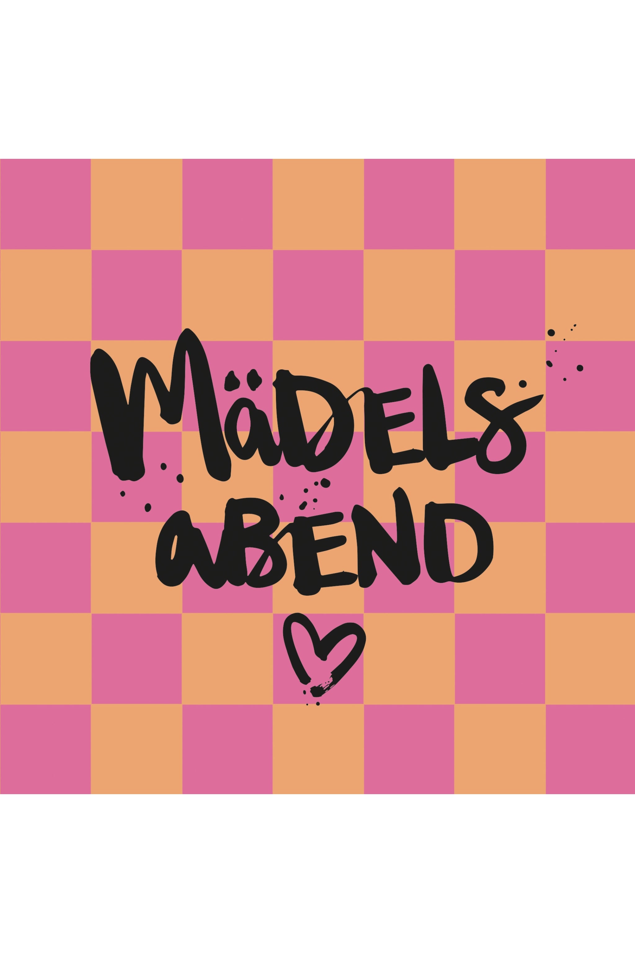 Servietten: Mädelsabend, rosa-orange von Trends & Lifestyle Deutschland GmbH