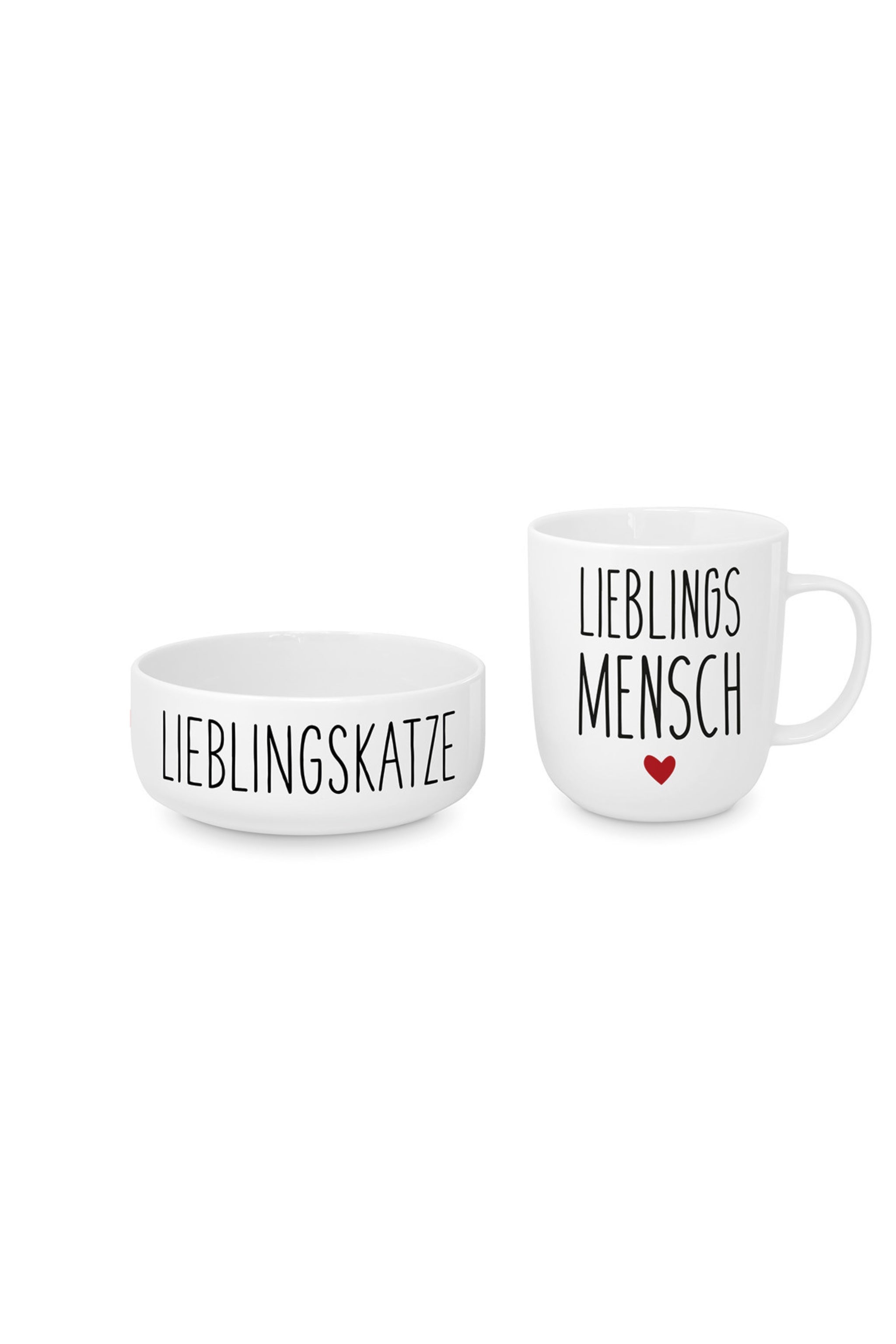 Lieblingskatze Set, weiß von Trends & Lifestyle Deutschland GmbH