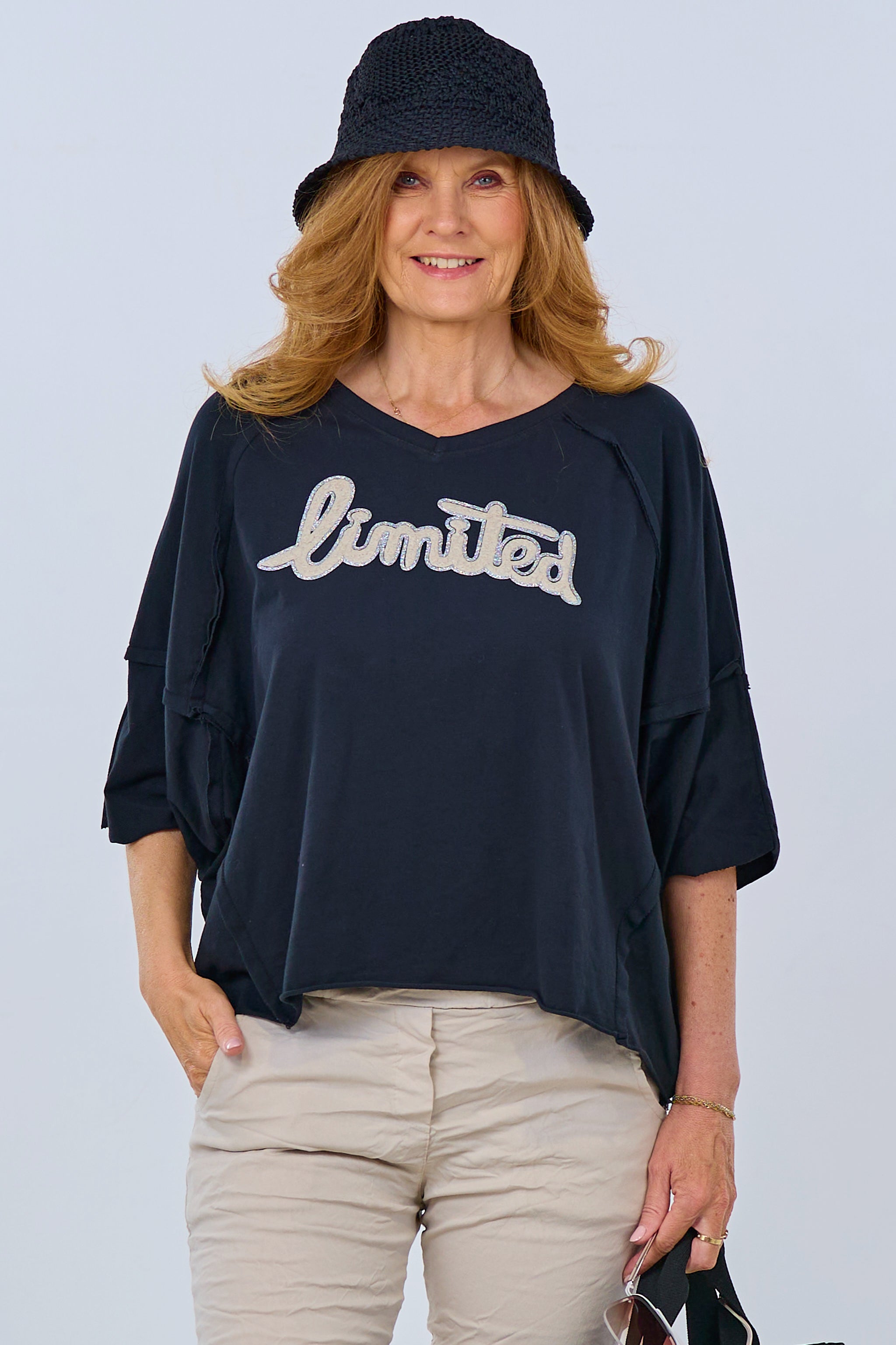 Short-sleeve shirt limited, black