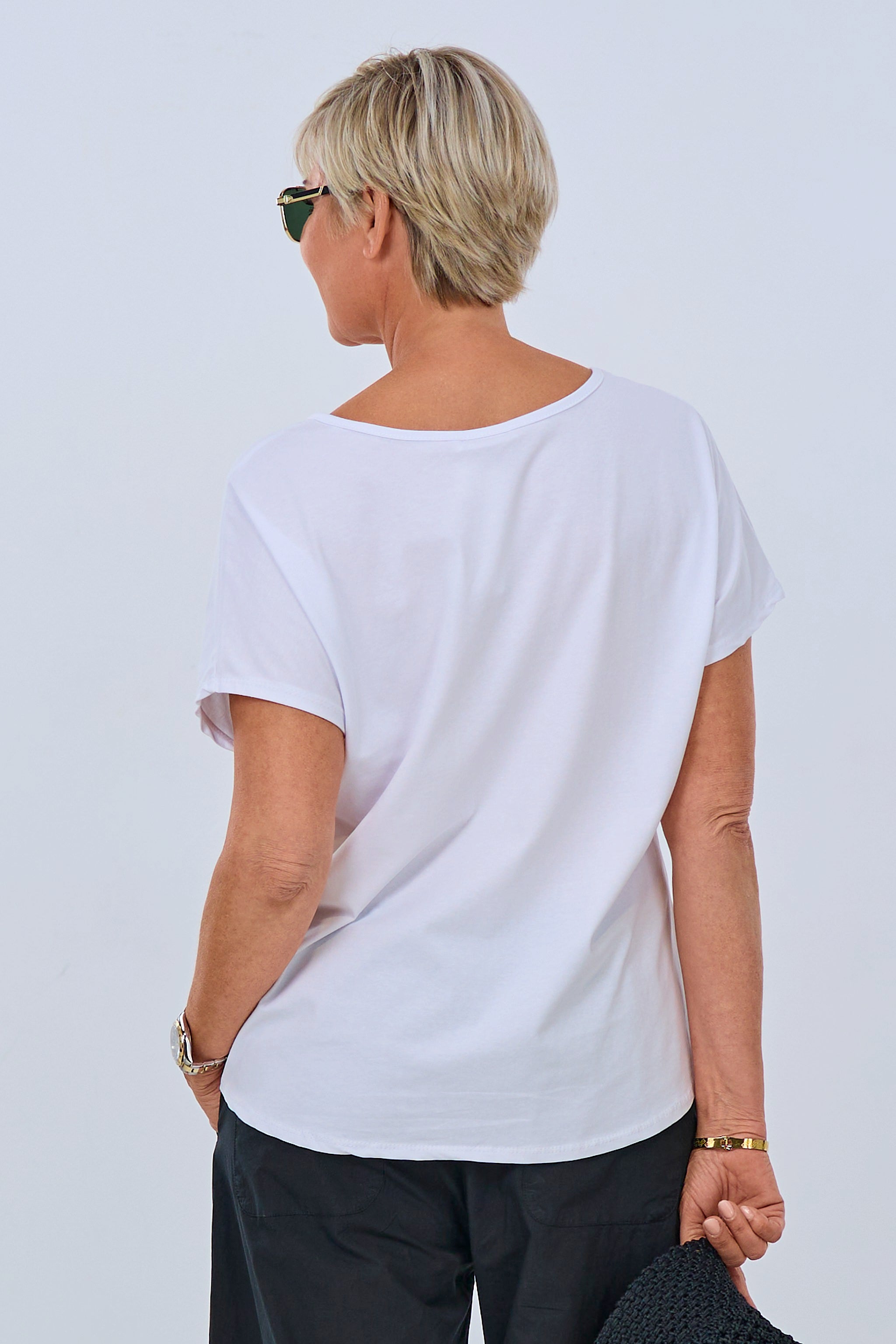 T-shirt oh well, white-black