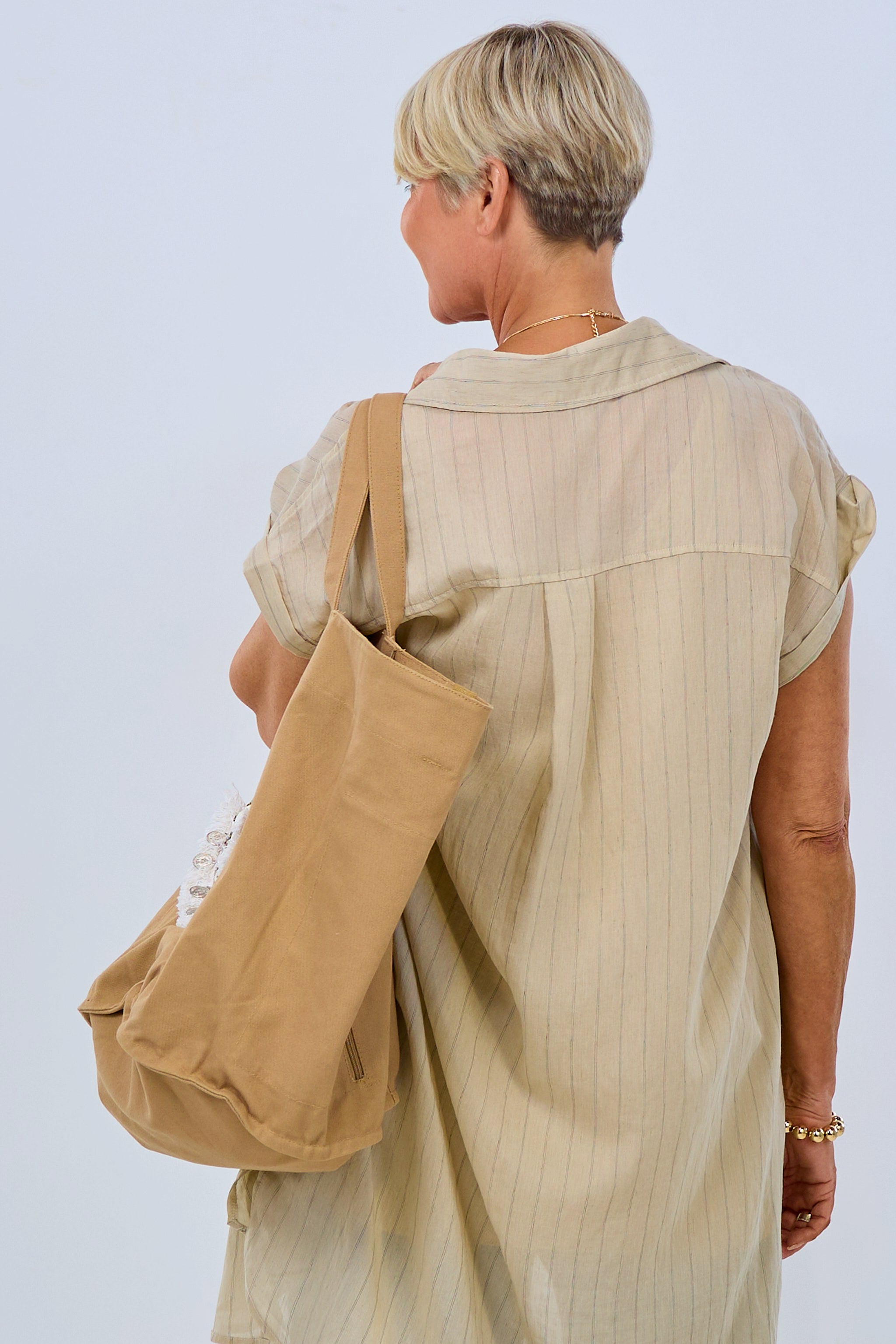 Riesen Shopper/Strandtasche, camel