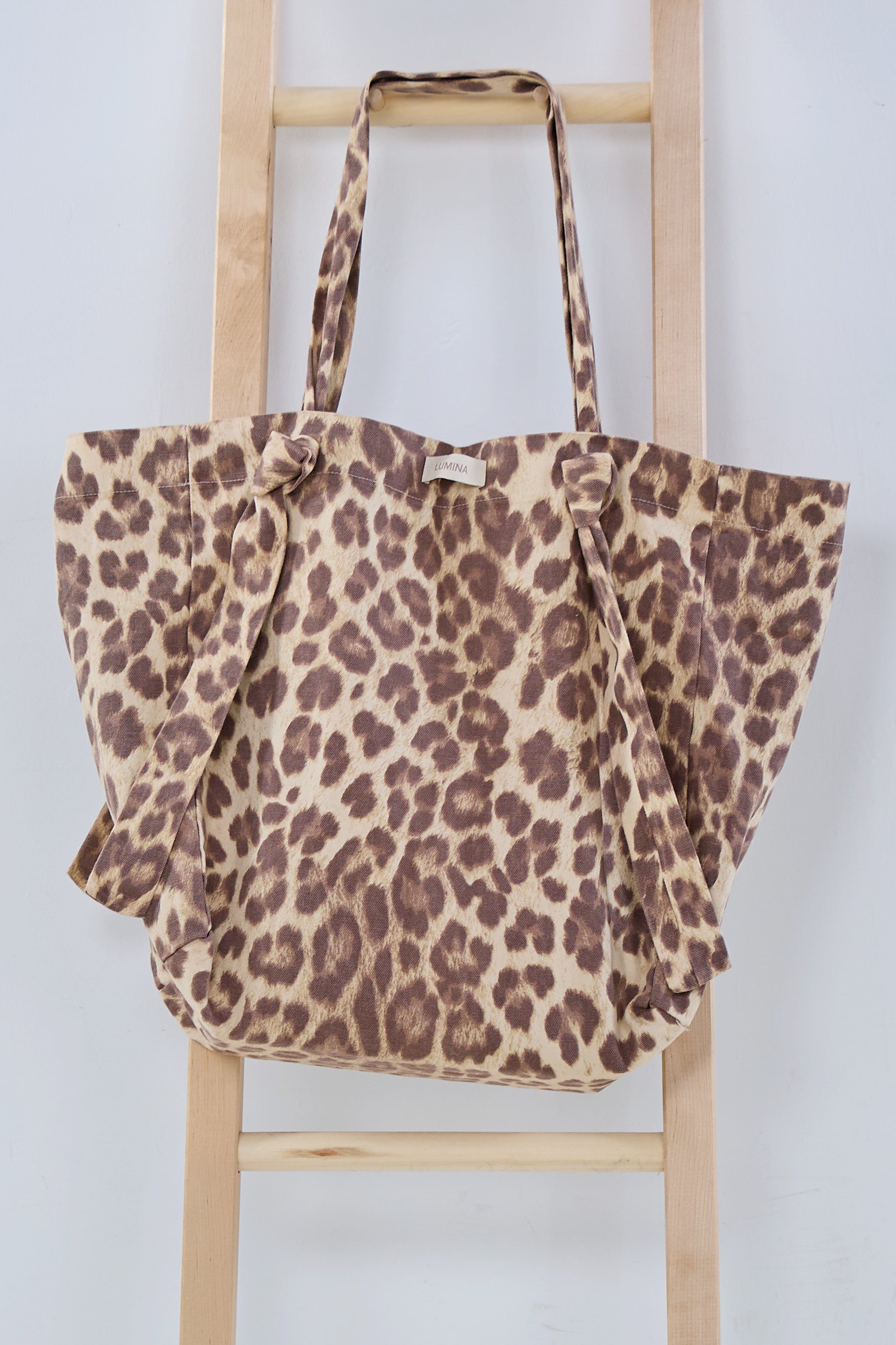 Shopper Bella, beige-braun-rot