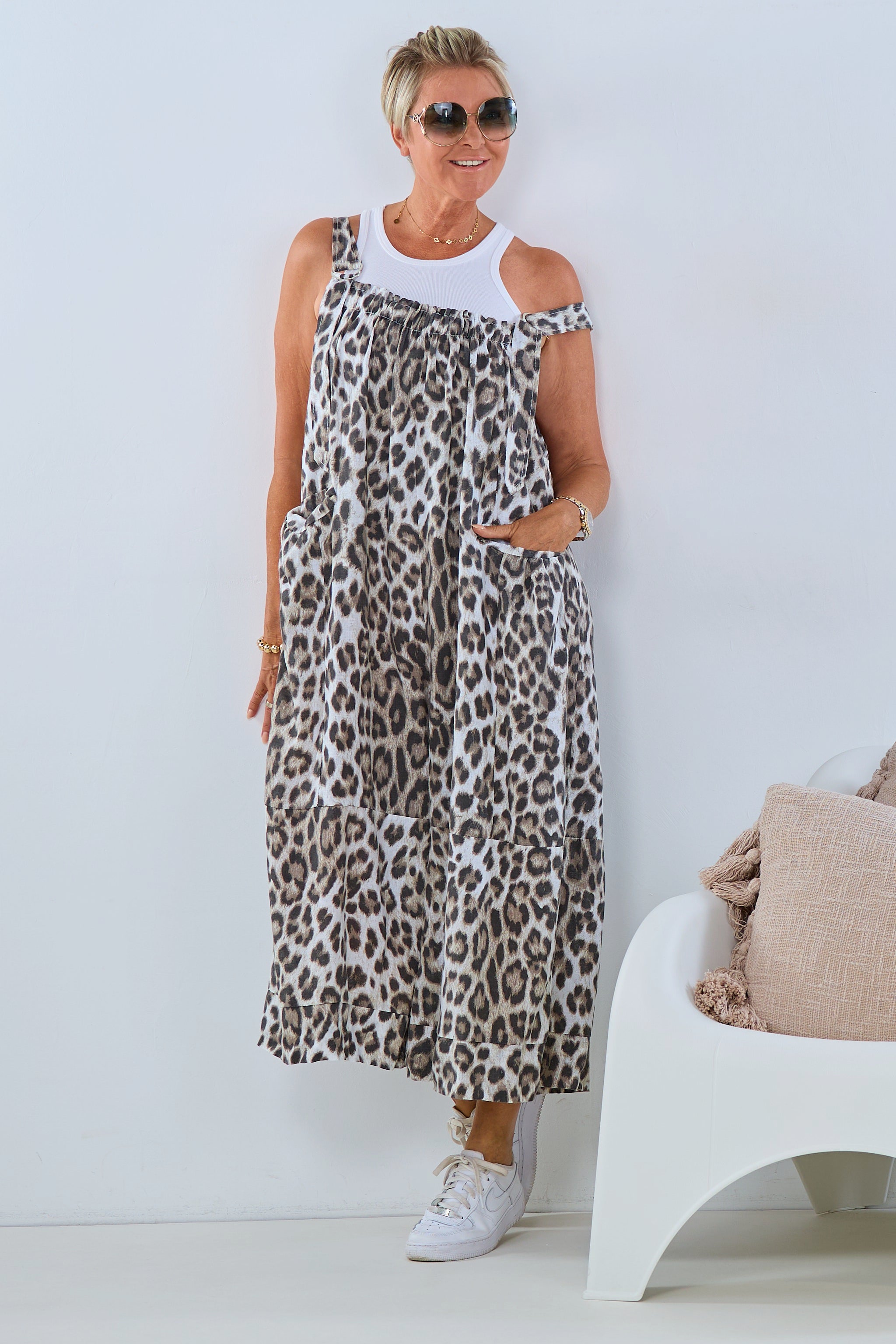 Leo overall, brown-taupe